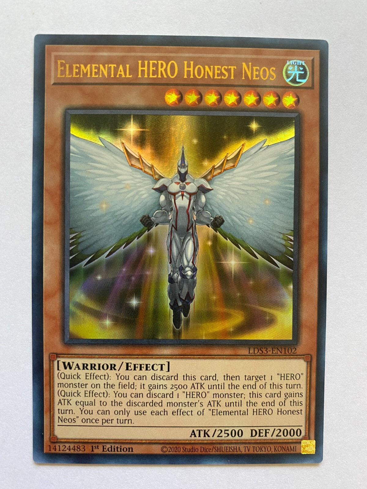 Wallpaper #tWd9EpMBSpphPi3-svuu147 Yugioh Elemental Hero Honest Neos Lds3 En102 Red Blue Ultra Rar 1st