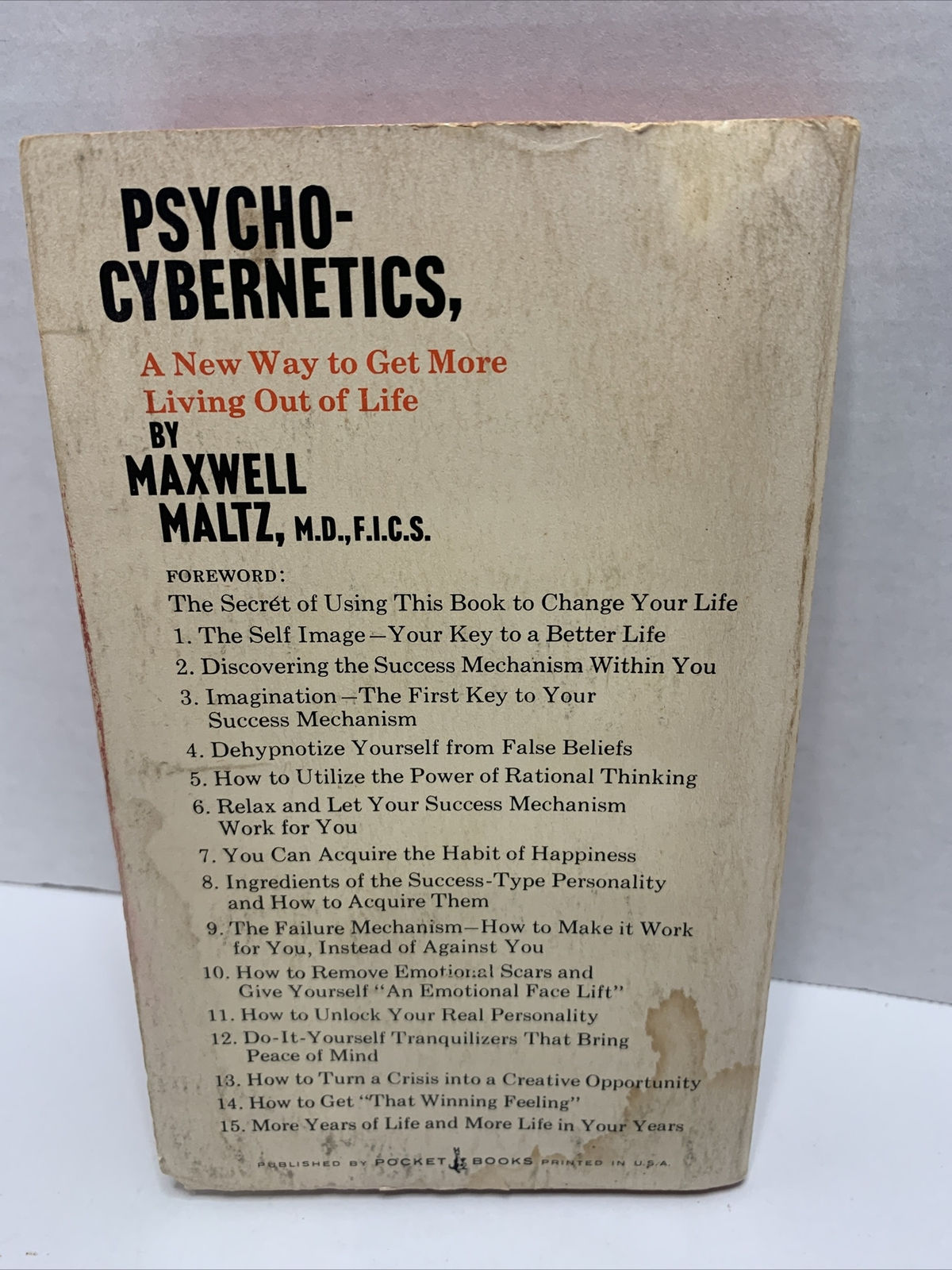 Wallpaper #w2h0G5MBSpphPi3-2R9s50 Vintage Psycho Cybernetics by Maxwell Maltz 1969 Trade Paperback eBay