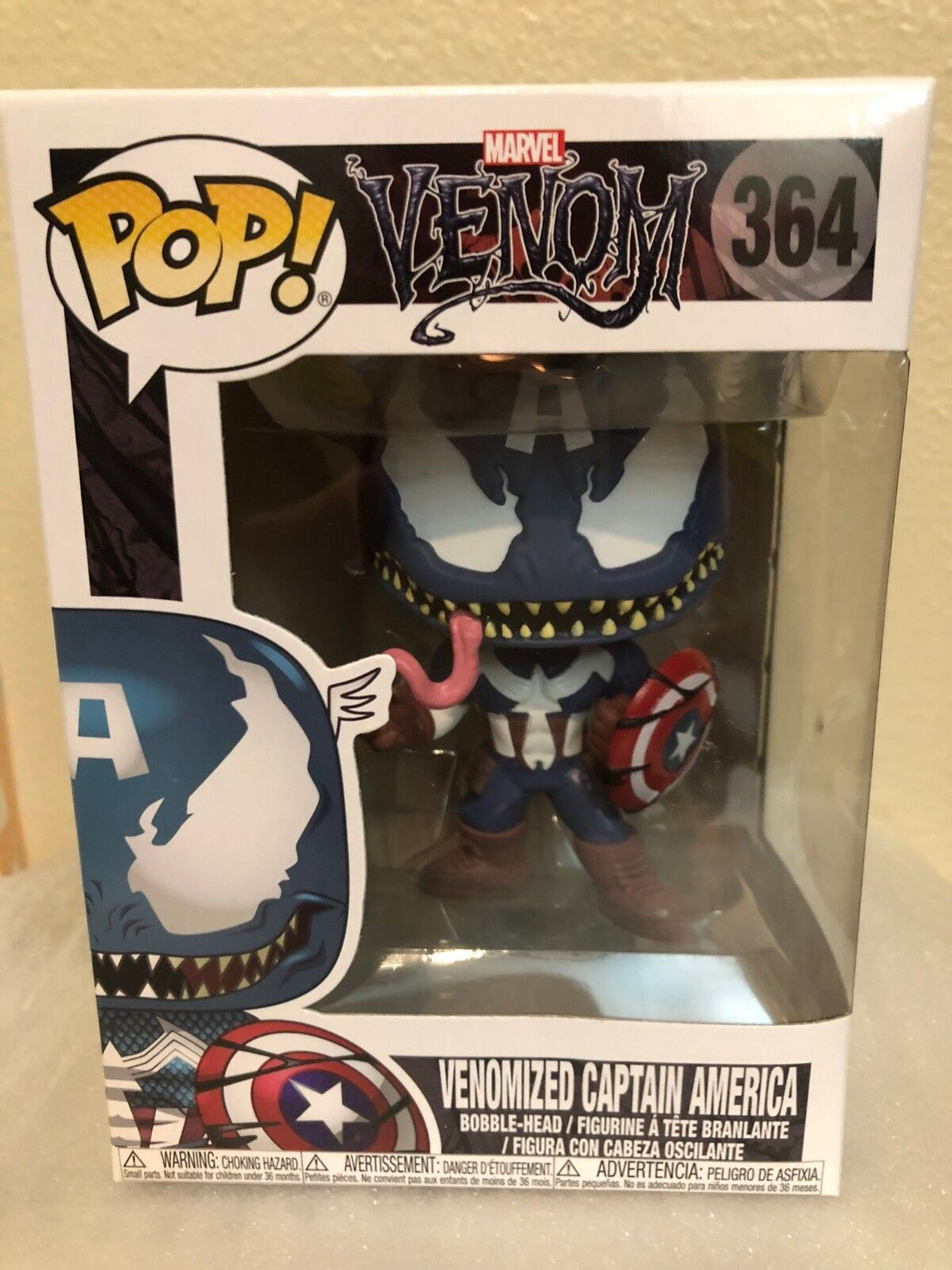 Wallpaper #a1I-NpMBMJD5Jq7_9wmI152 Funko Pop Marvel Venom Venomized Captain America Bobble Head 364 in