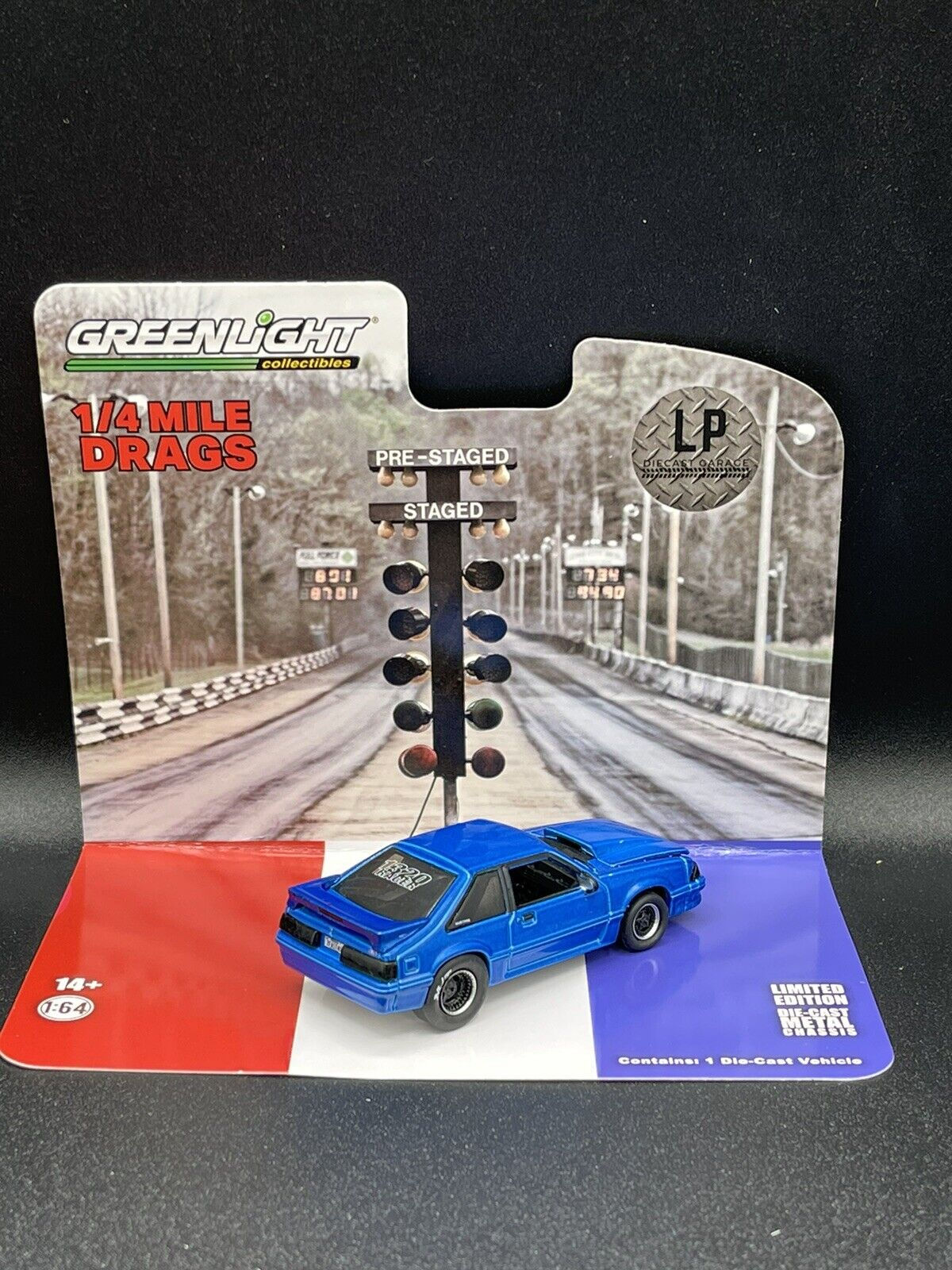 Wallpaper #HGfr9pIBSpphPi3-GYUW357 Greenlight 1992 Ford Mustang GT Drag Car Blue 164 Diecast Exclusive