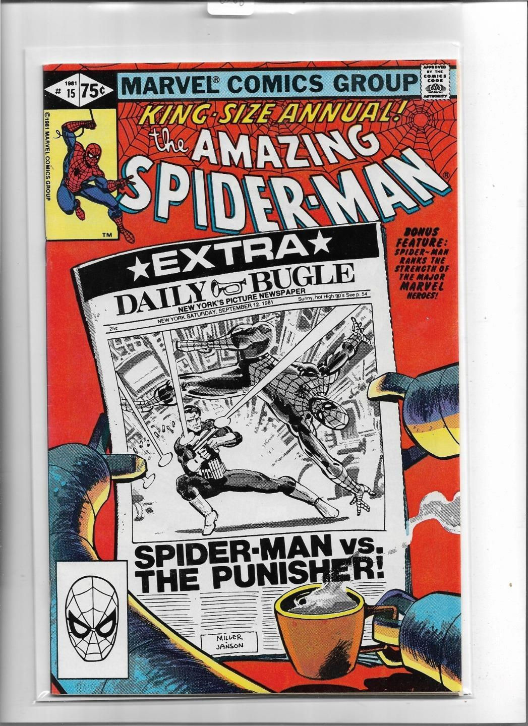 Wallpaper #Zrgr2pIBJvJKYCmE8vAv342 Amazing Spider Man Annual 15 1981 Near Mint 94 6268 Punisher Doc Ock