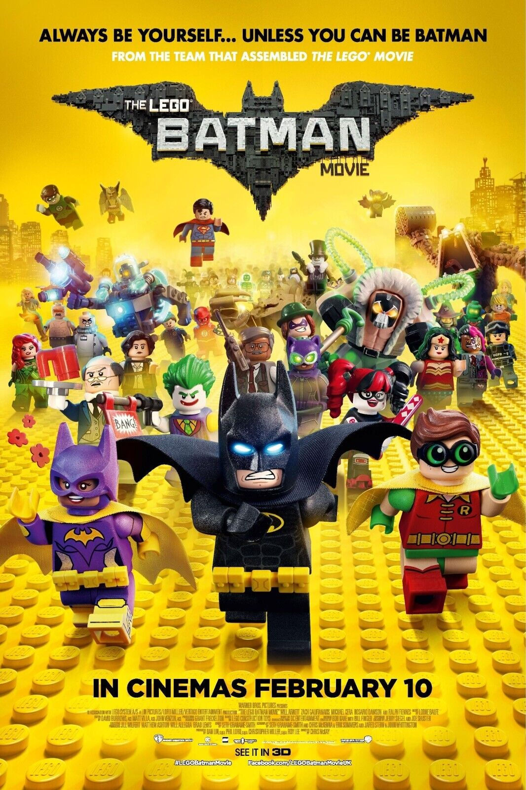 Wallpaper #hFhuNJMBzN9vxX34uzzv50 Lego Batman Movie Poster