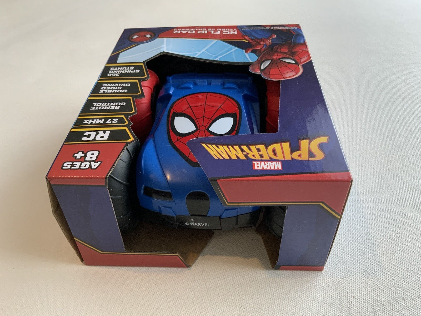 Wallpaper #y2es8pIBSpphPi3-MXHh54 Marvel Spider Man Venom vs Spiderman Remote Control Rc Flip Car New