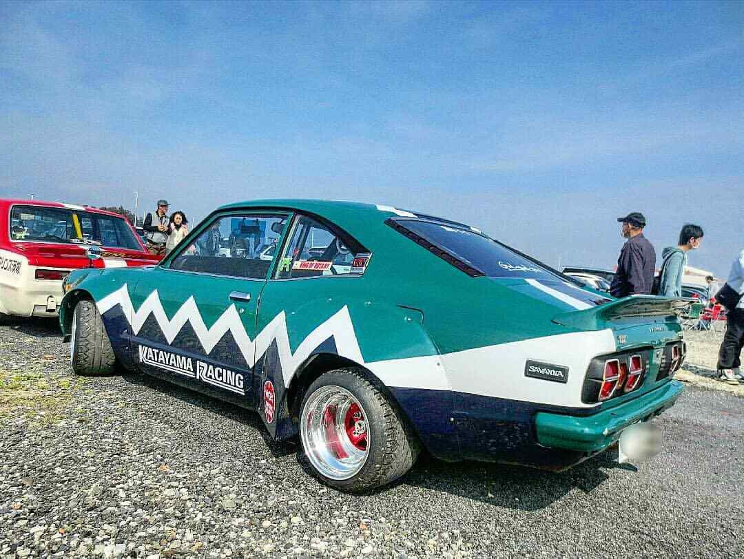 Wallpaper #-2cOBJMBSpphPi3-_LVI157 For Mazda Rx3 808 Coupe Rx 3 Spoiler Wing Works Style Flush Savanna