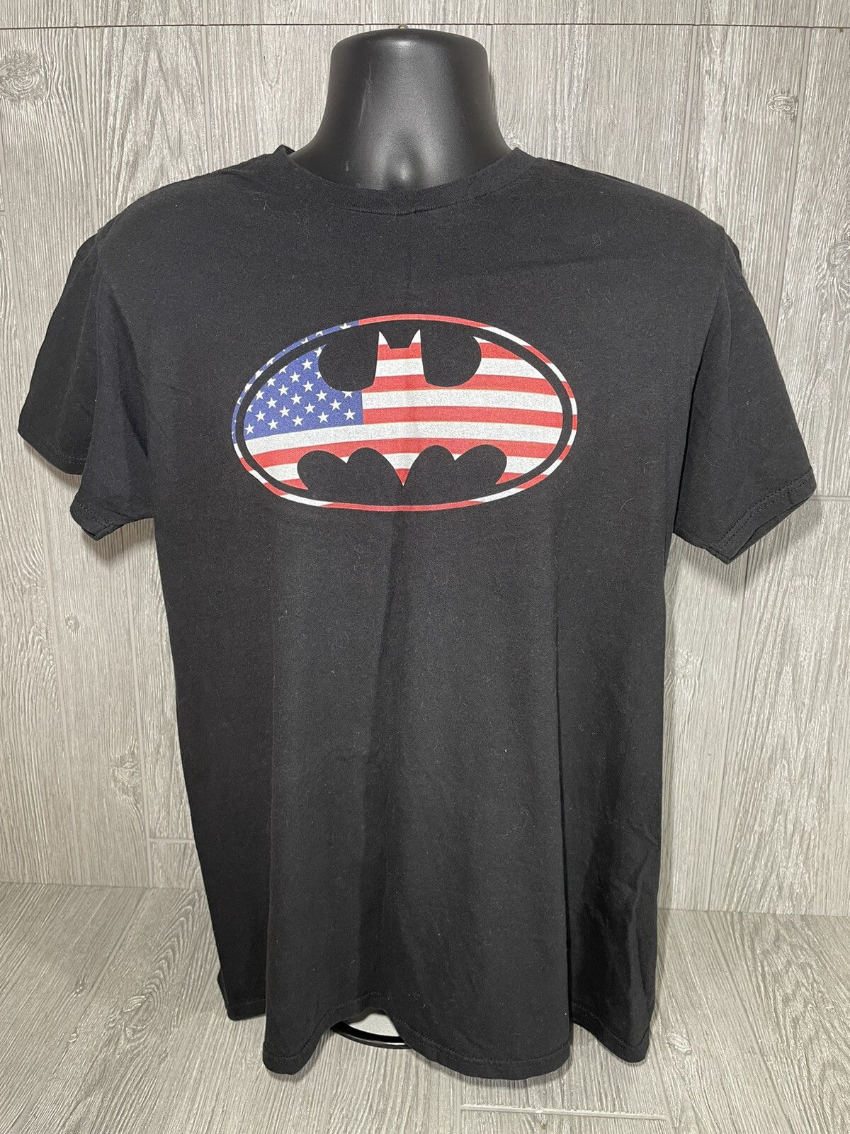 Wallpaper #6meX-5IBSpphPi3-7JR2353 Batman American Flag Logo T Shirt DC Comics Mens Lar Gem