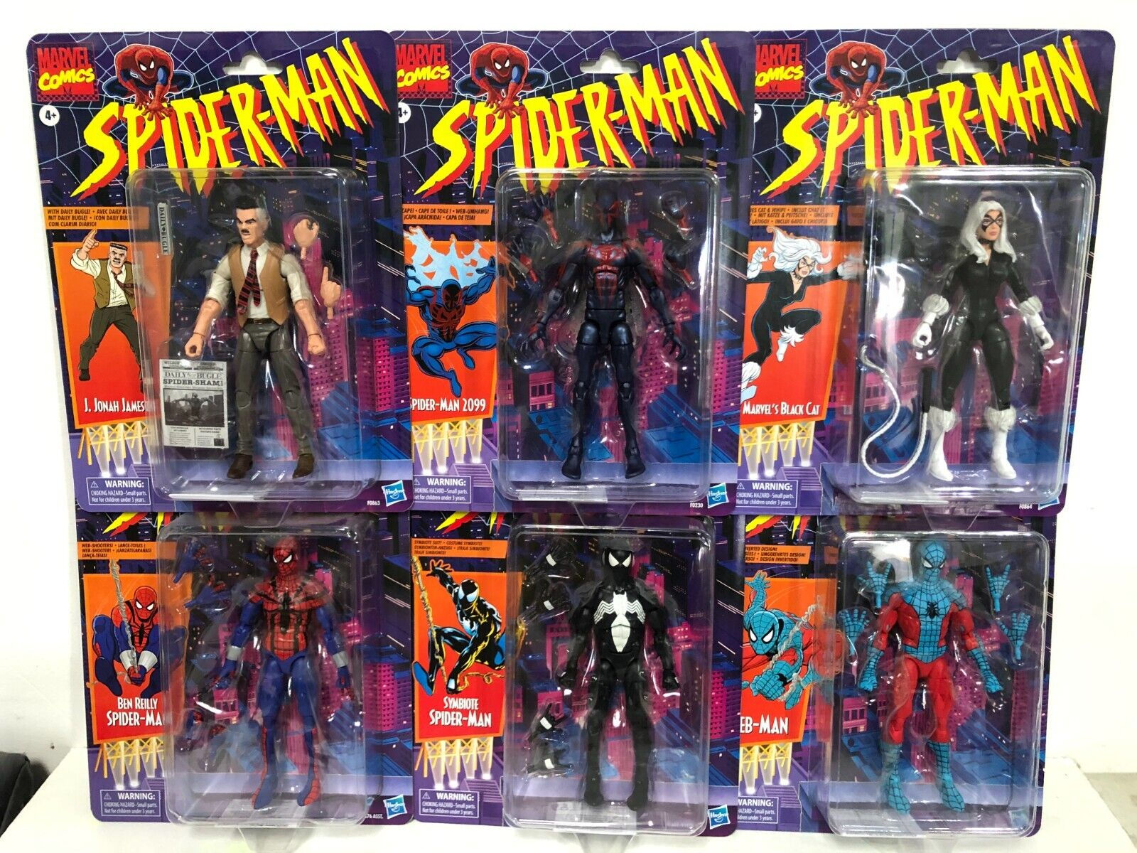 Wallpaper #Jn1a8Y4Bnwiau_P6LQkQ55 6x Figures Spider Man Marvel Legends Retro Collection Wave Set Complete