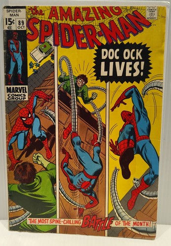 Wallpaper #Zrgr2pIBJvJKYCmE8vAv328 Amazing Spider Man 89 1970 Doc Ock Stan Lee John Romita Marvel