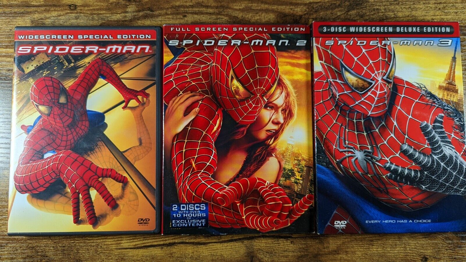 Wallpaper #vxlIE48BtGB6xQ78SWUA49 The Sam Raimi Spider Man Series Set 1 2 3 Widescreen Dvd