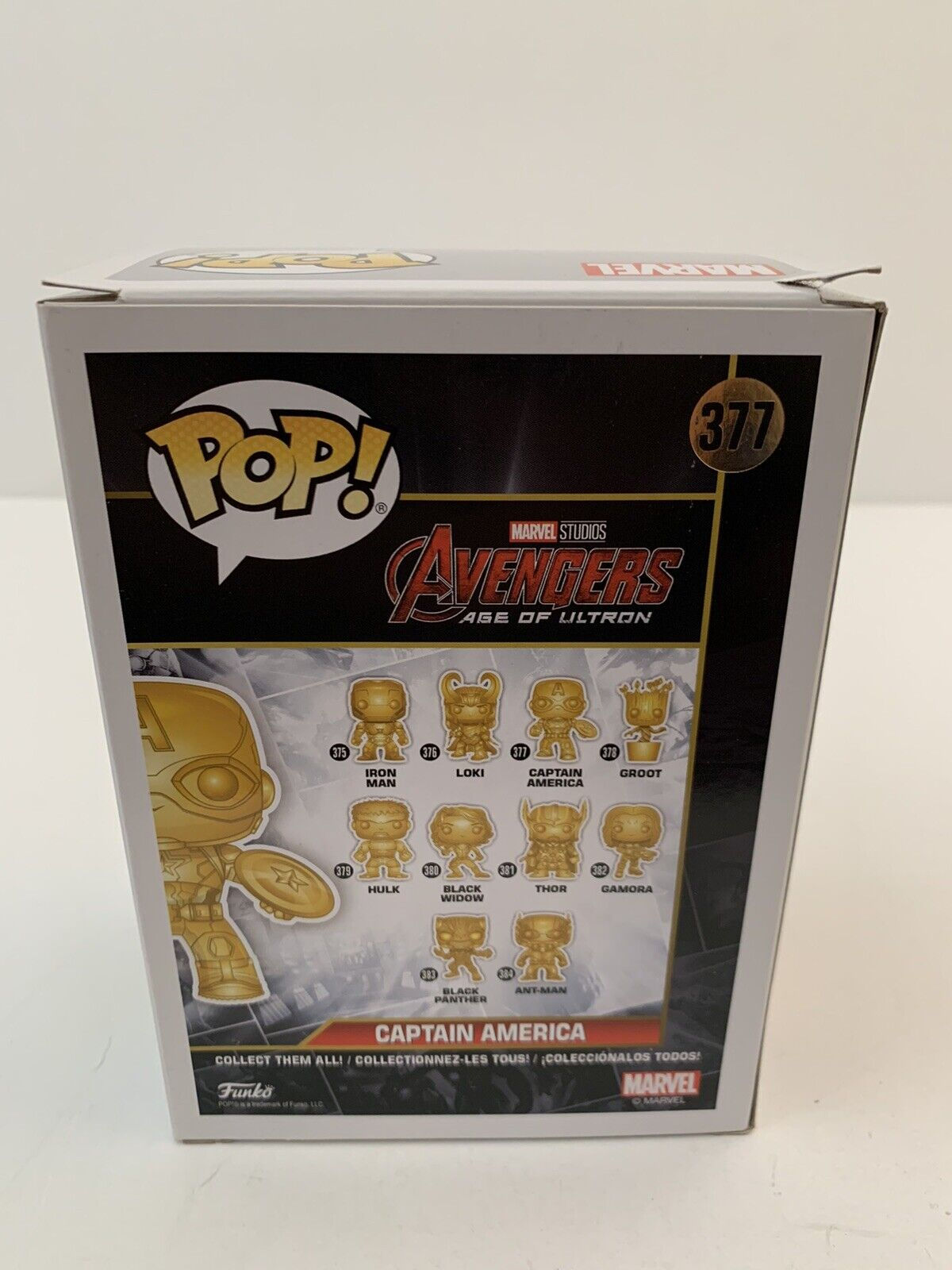 Wallpaper #vWfWEJMBSpphPi3-LPSt233 Funko Pop Vinyl Figure Marvel 377 Captain America Gold