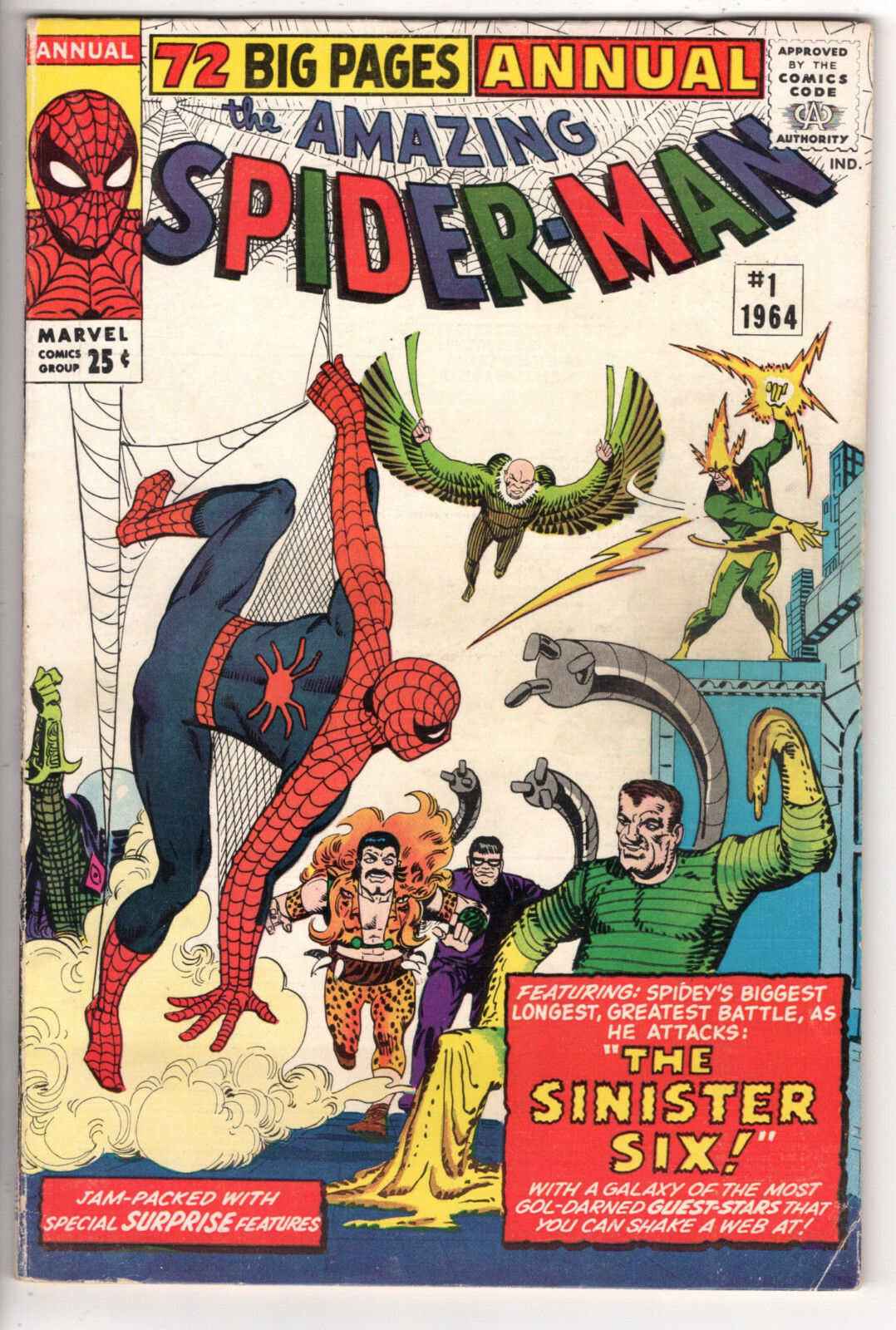 Wallpaper #ceb46 1920x1080 Spiderman vs Sinister Six Art Laptop Full HD 1080p HD 4K