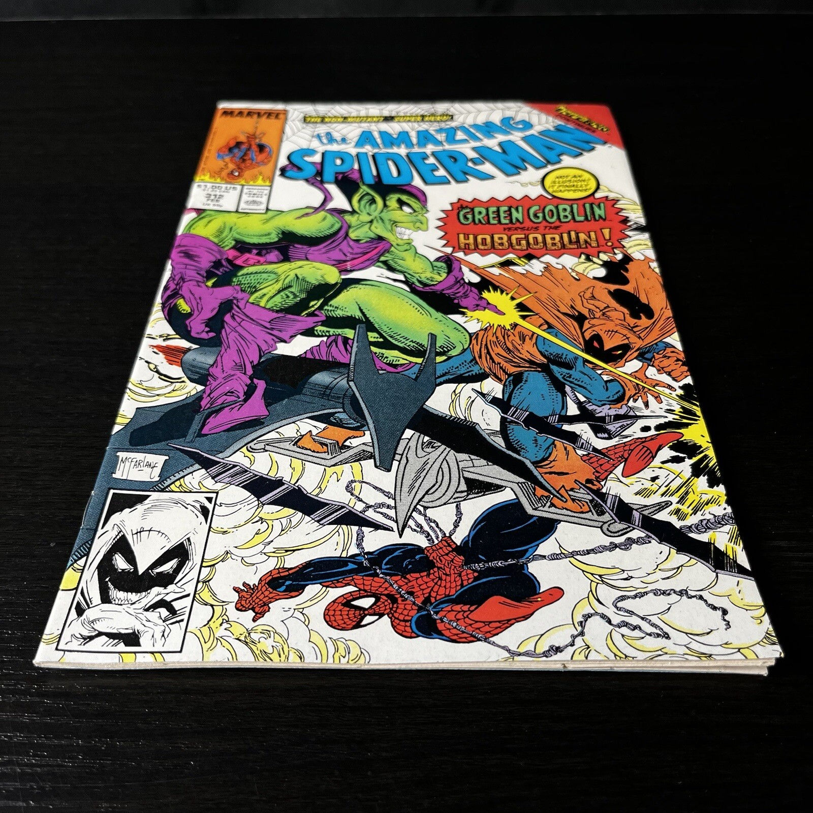 Wallpaper #GkAxMJMBJhL2WPbaVMA653 Amazing Spider Man 312 Classic Mcfarlane Green Goblin Cover 1989 eBay