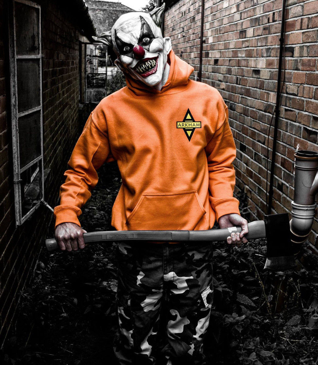 Wallpaper #wD9tPJMBLiIJ4c9OS5GL89 Arkham Asylum Inmate Hoodie S 3xl Batman Joker Halloween Harley Quinn