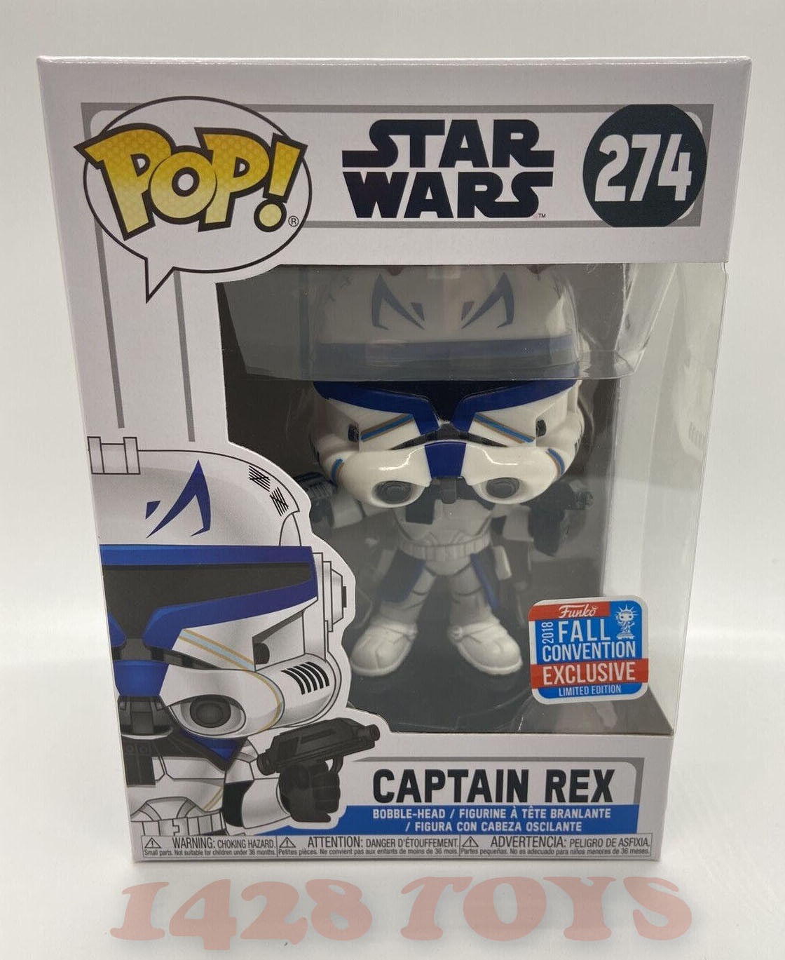 Wallpaper #72fr_JIBSpphPi3-o5lj358 Funko Pop Star Wars Captain Rex 274 Nycc 2018 Exclusive Authentic eBay