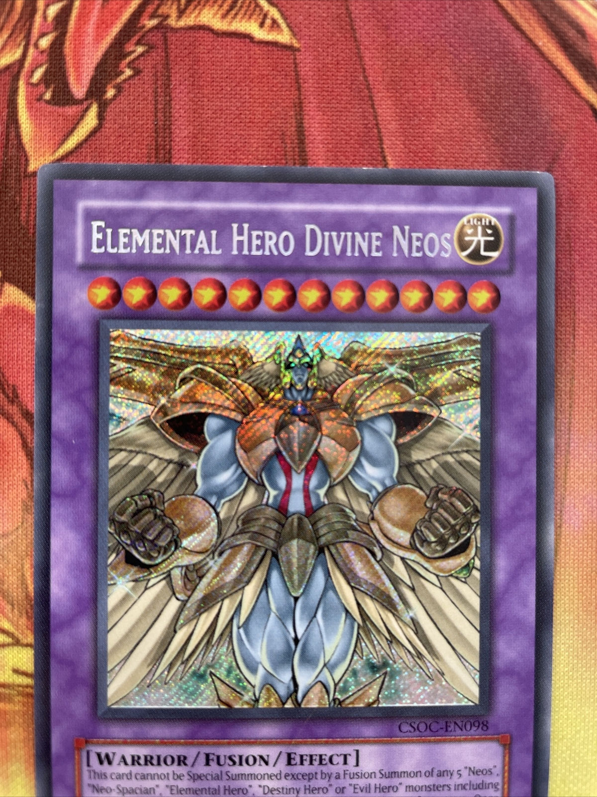 Wallpaper #tWd9EpMBSpphPi3-svuu4 Csoc En098 Elemental Hero Divine Neos Secret Rare Nm Yugioh Card eBay