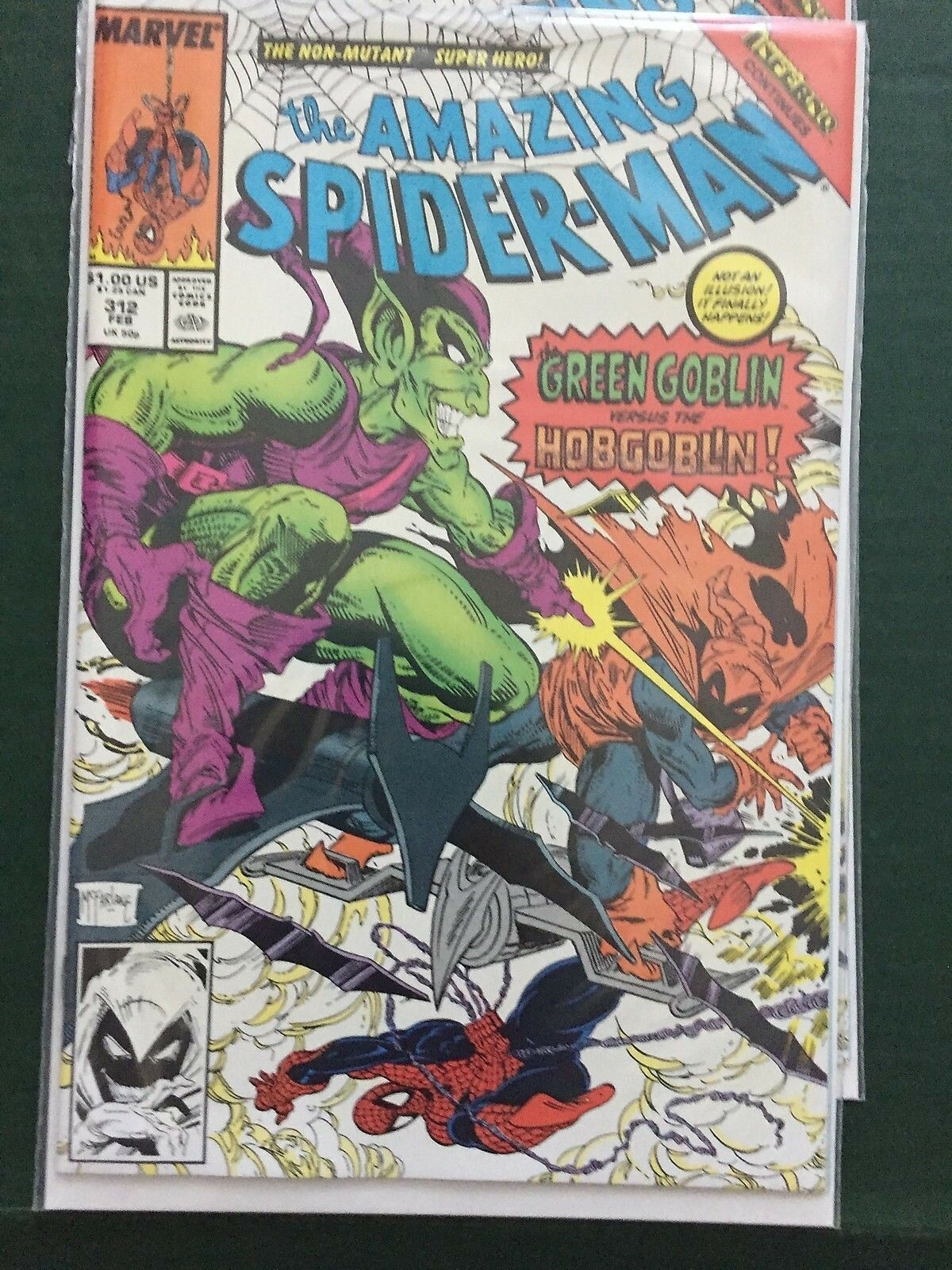 Wallpaper #GkAxMJMBJhL2WPbaVMA67 Amazing Spider Man 312 David Michelinie Todd Mcfarlane Green Goblin