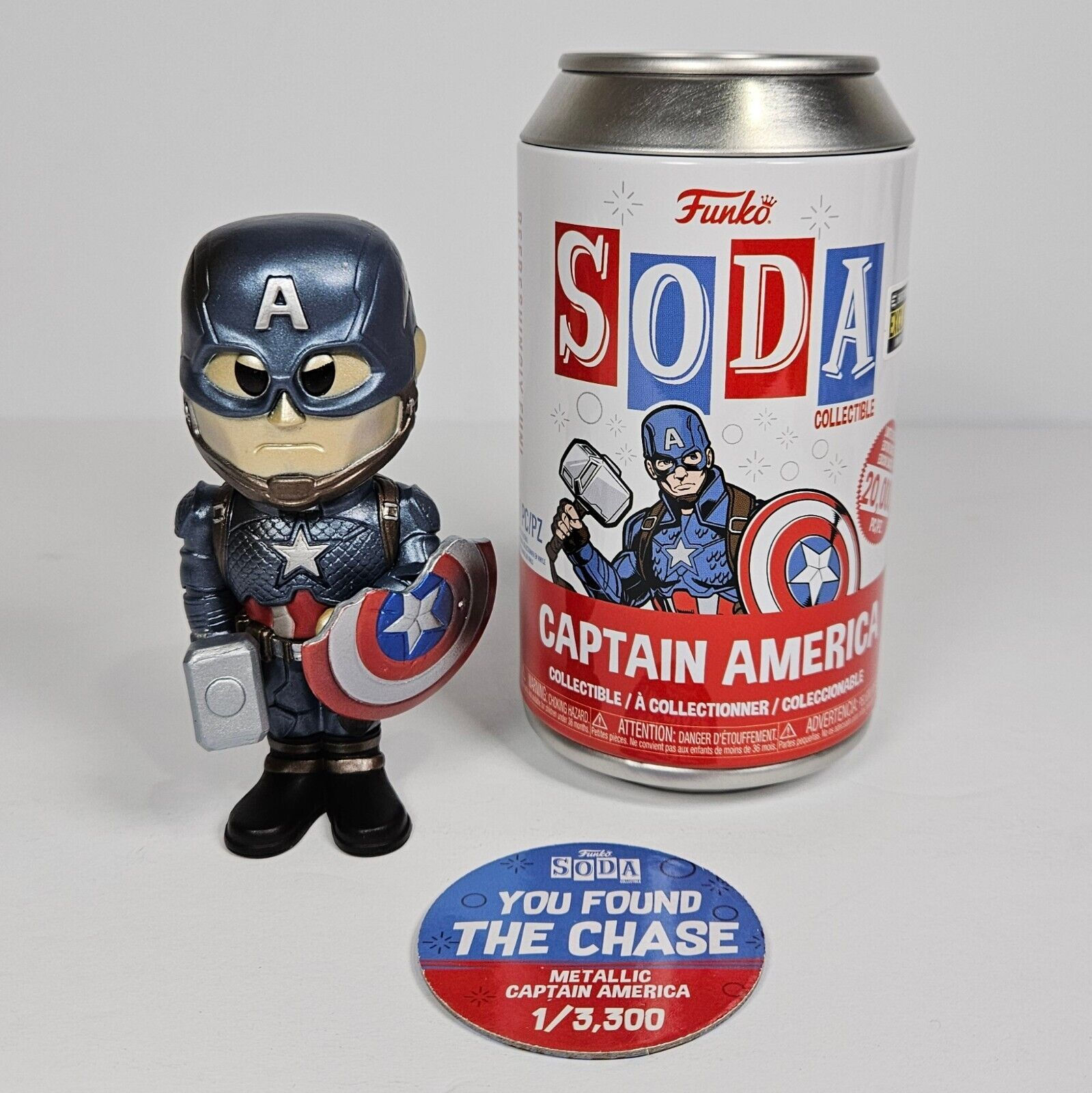 Wallpaper #5KV0OJMBVBiSkHCaSY0k7 Funko Pop Soda Captain America Avengers Endgame Metallic Chase Marvel