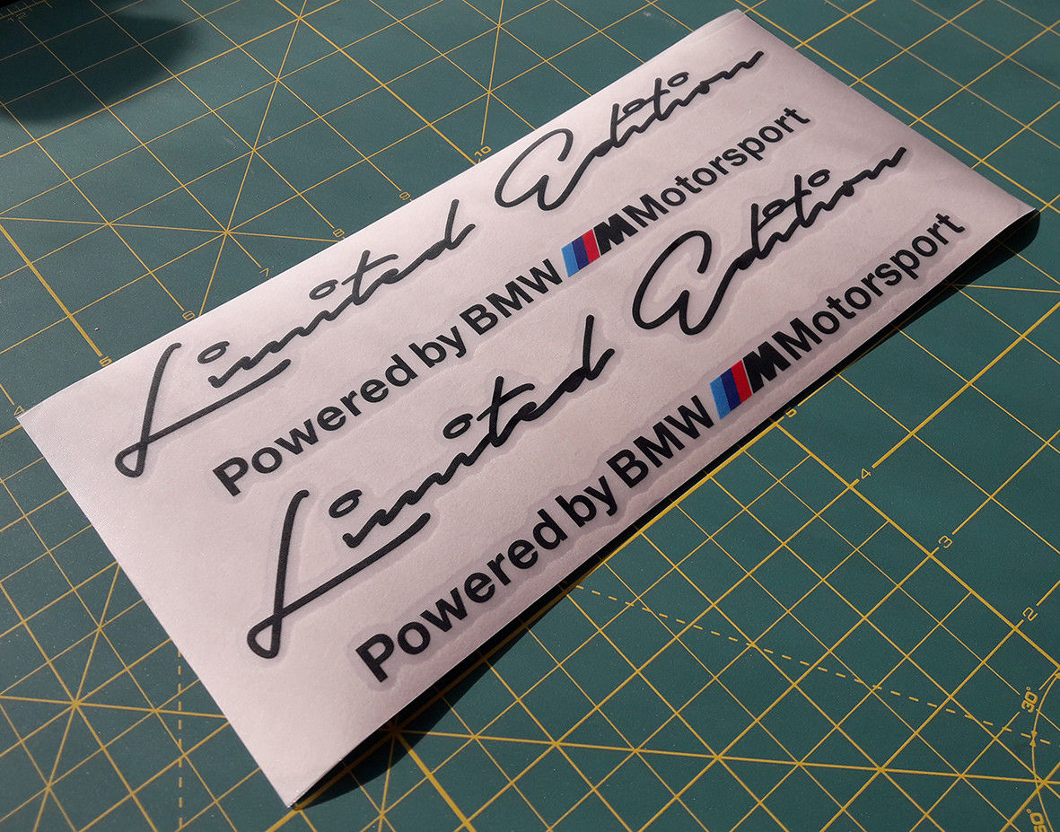 Wallpaper #9QPSZZMBpyOg8YnEWtm752 2 X Limited Edition M Motorsport Decal Sticker Compatible with BMW M3