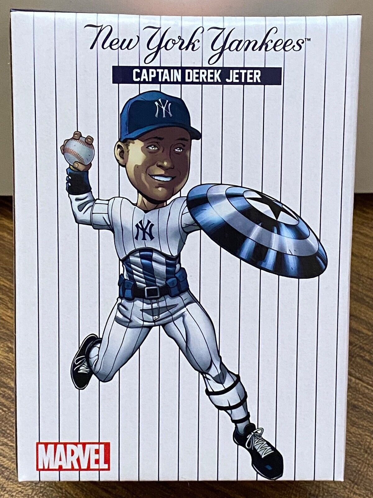 Wallpaper #a1I-NpMBMJD5Jq7_9wmI276 Derek Jeter Captain America Bobblehead New York Yankees New in Box