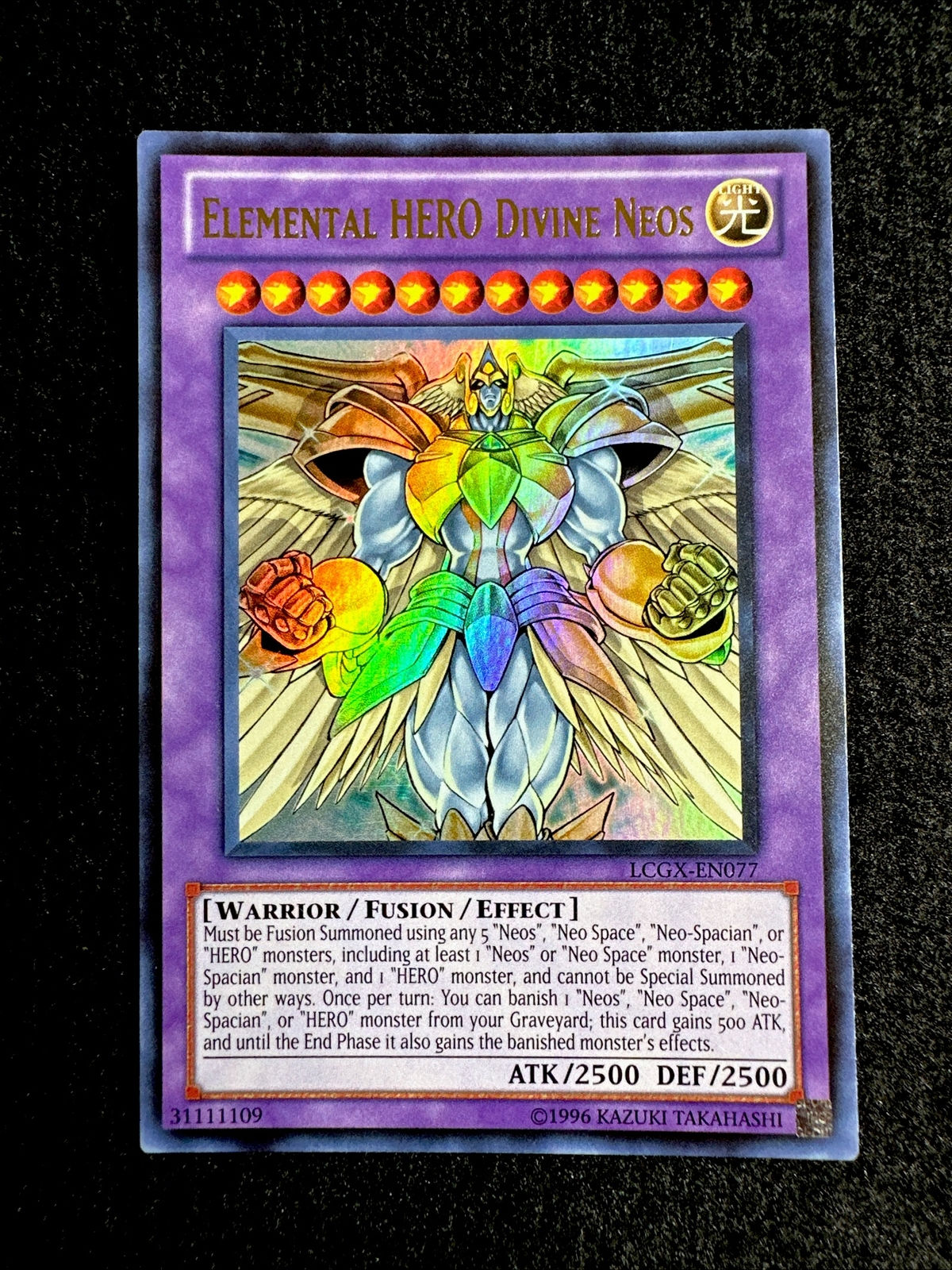 Wallpaper #tWd9EpMBSpphPi3-svuu14 Yugioh Elemental Hero Divine Neos Ultra Rare Lcgx En077 Near