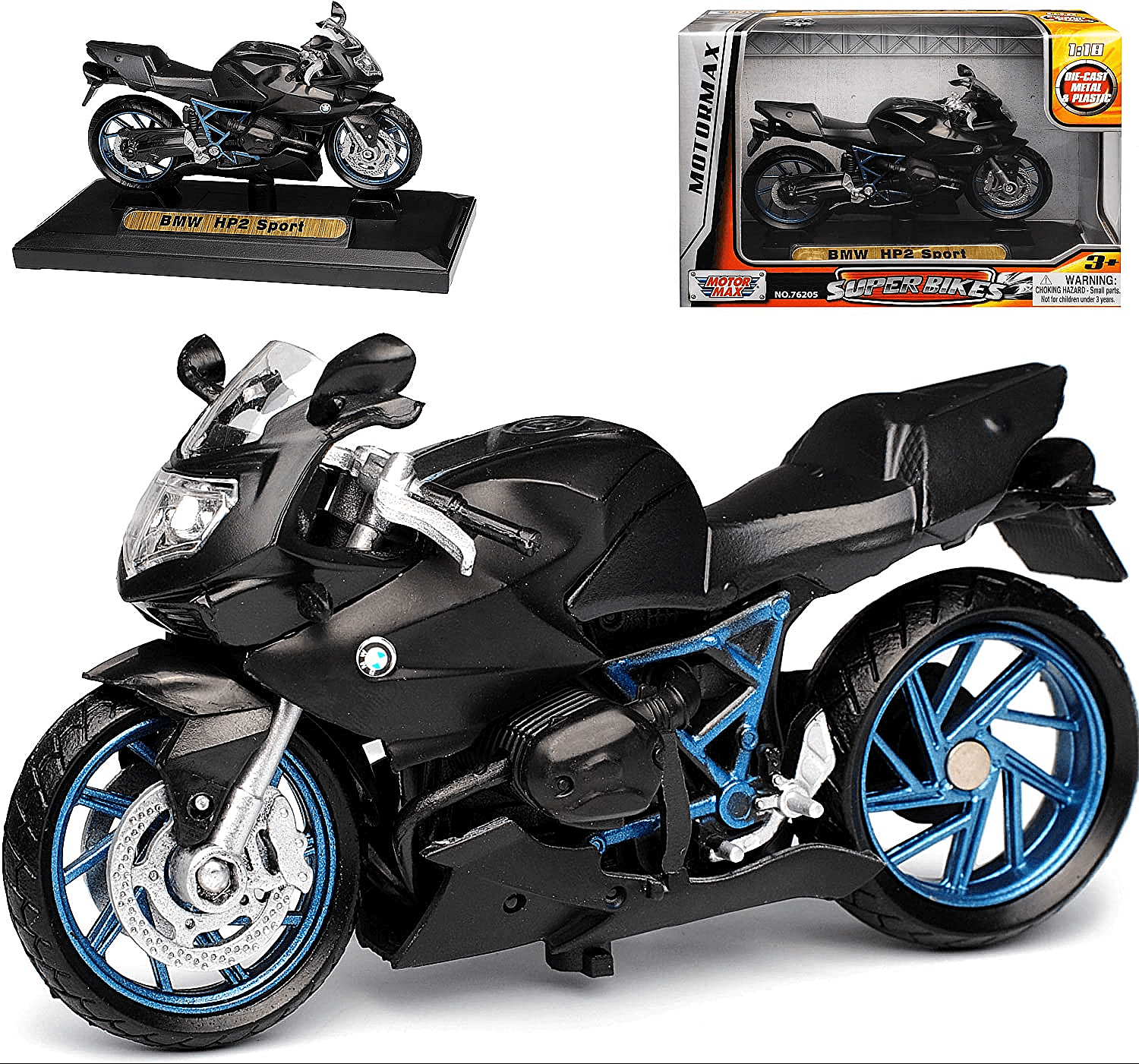 Wallpaper #WlhkNJMBzN9vxX34nTyK331 BMW Hp2 Sport Black Motorcycle Model Motormax Scale 118 eBay