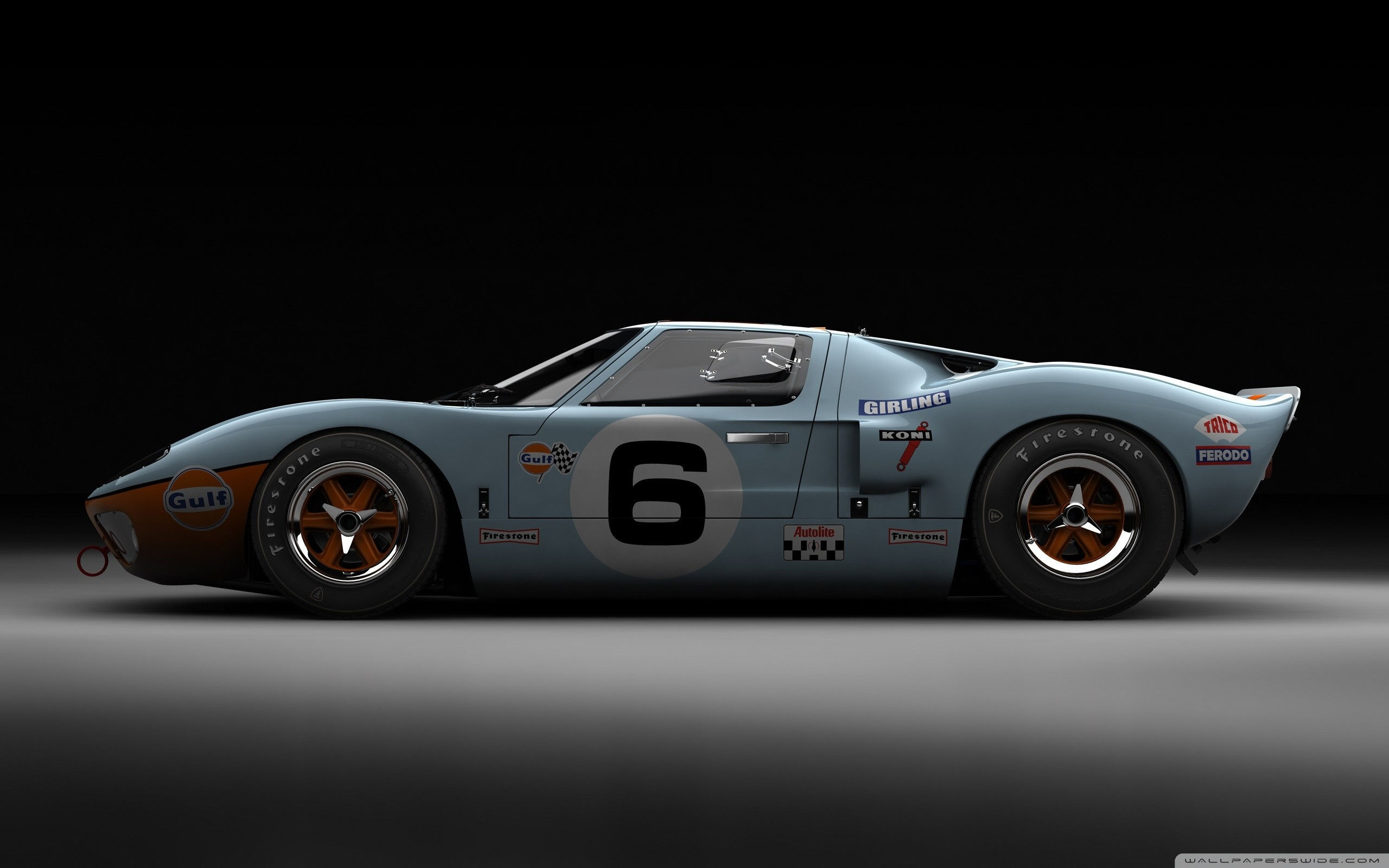 Wallpaper #aXMSg44BFI5NbQksNBlQ55 A Classic Ford Gt40 Mark I Race Car