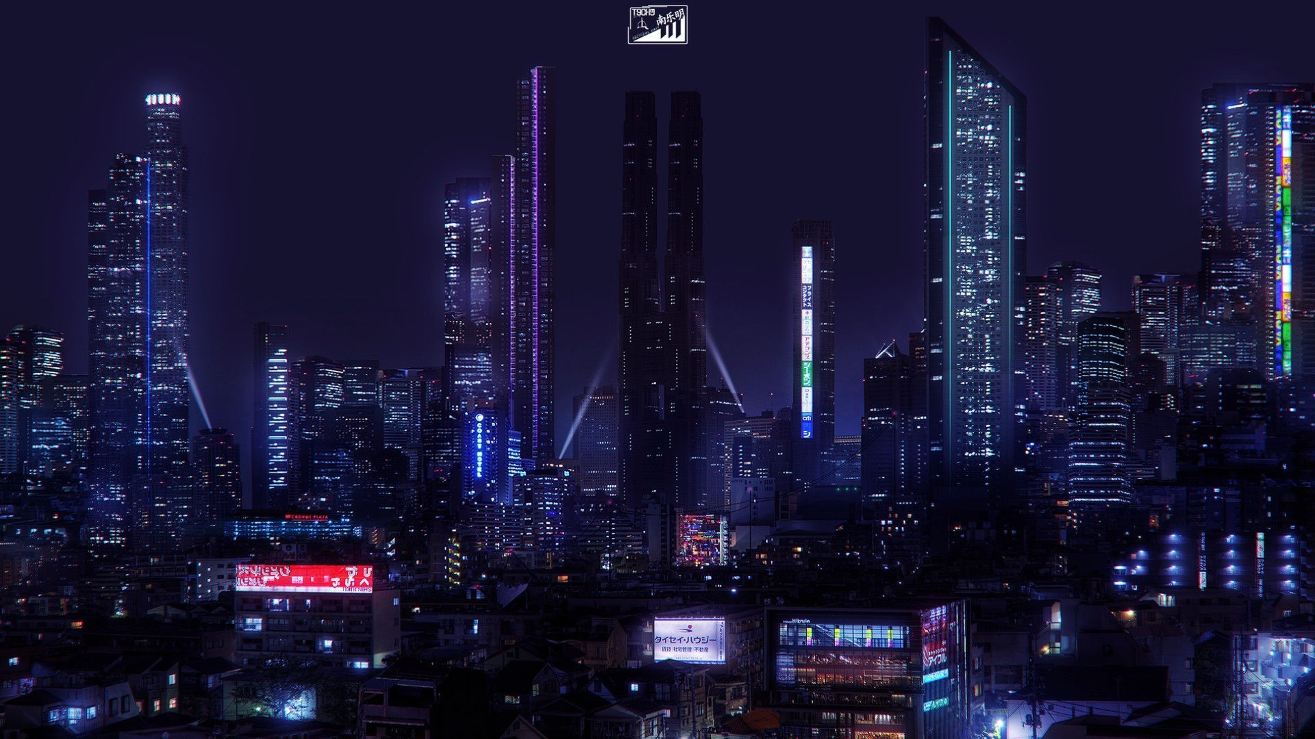 Wallpaper #4kX0qY4B7YBJg1BVW6ci23 Cyberpunk 2077 Night City Wallpaper 1920x1080 Night City Skyscraper