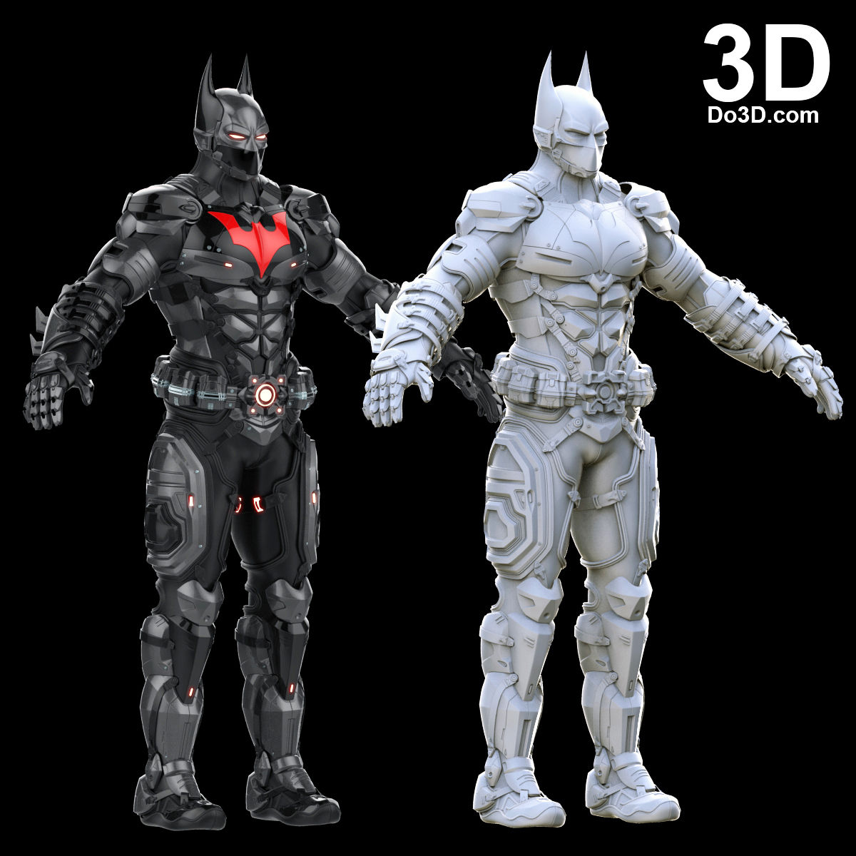 Wallpaper #xmdk55IBSpphPi3-DTco85 3D Printable Model Batsuit Armor from Batman Beyond Print File