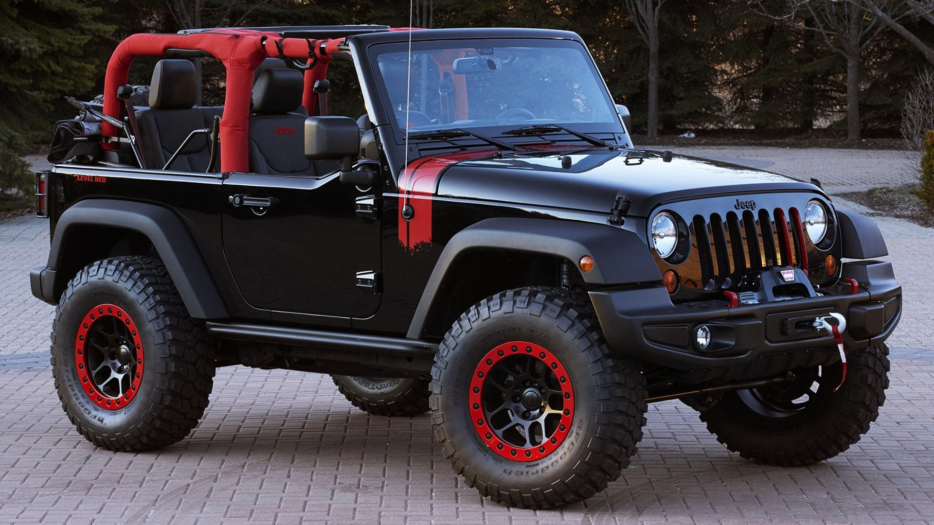Wallpaper #_QCo7I4BSdW8dNouuBSW11 Jeep Wrangler Level Red Concept