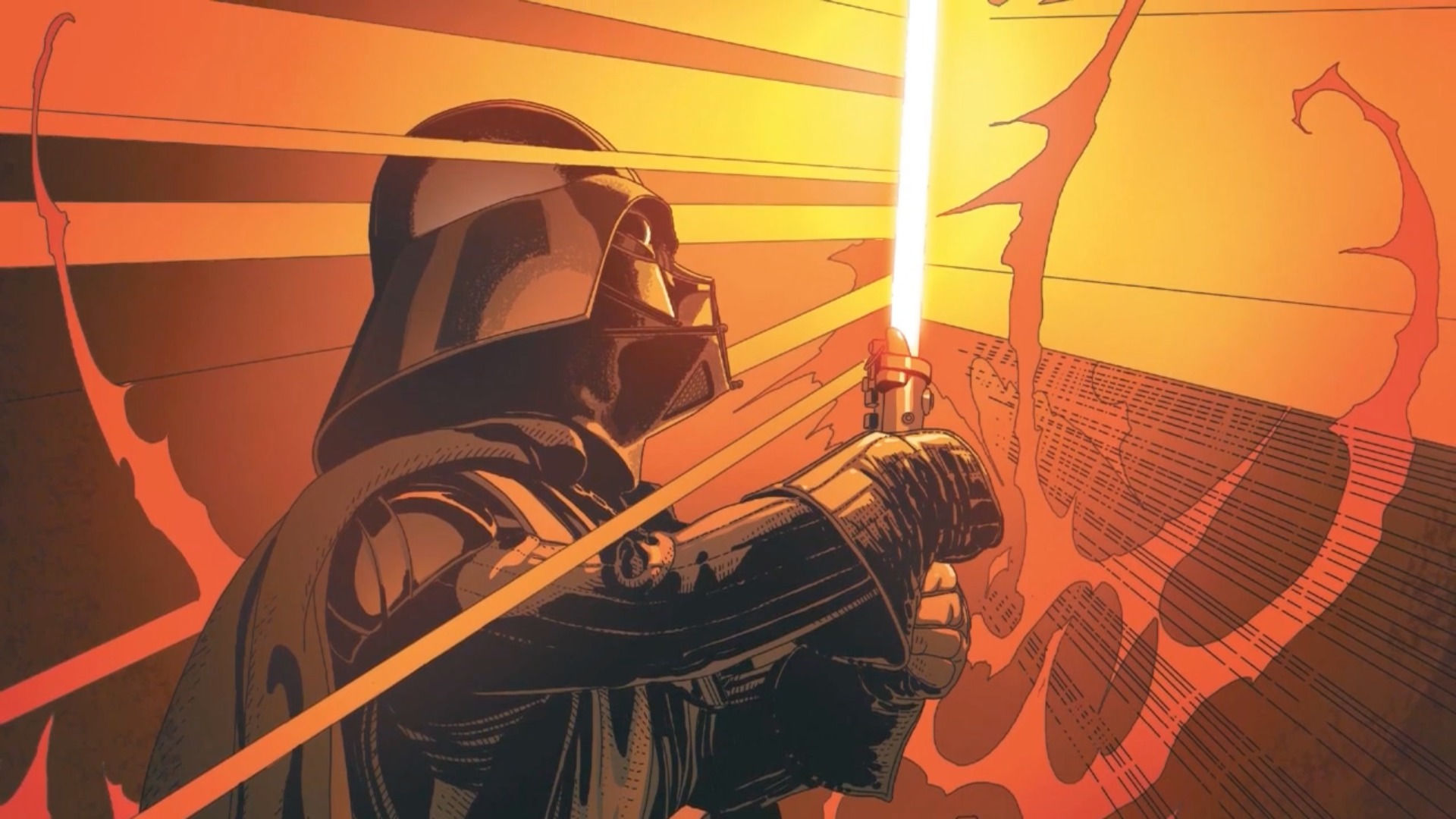 Wallpaper #J2cfA5MBSpphPi3-BbLr441 Download Lightsaber Darth Vader Comic Star Wars HD Wallpaper