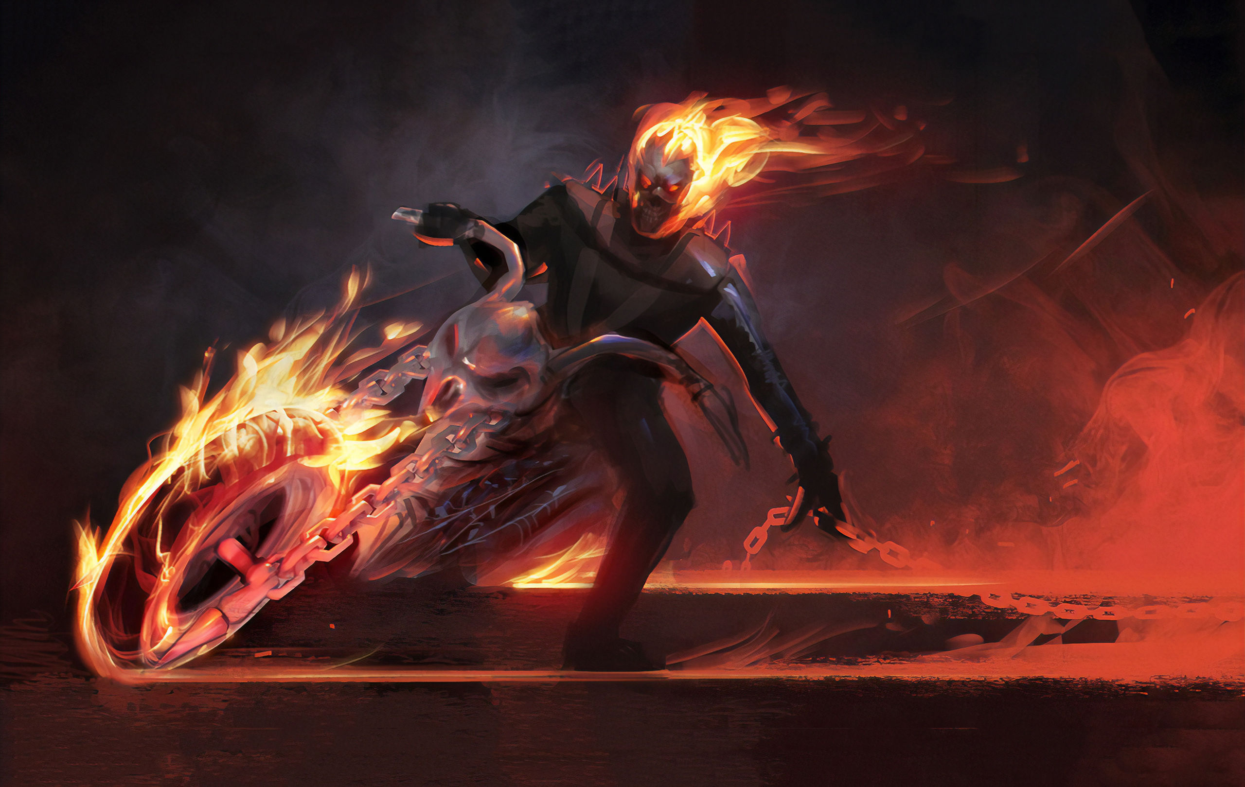 Wallpaper #4_QTOpMBKFX8bn3r23cf312 Download Motorcycle Skull Comic Ghost Rider HD Wallpaper by Mohamed Saad