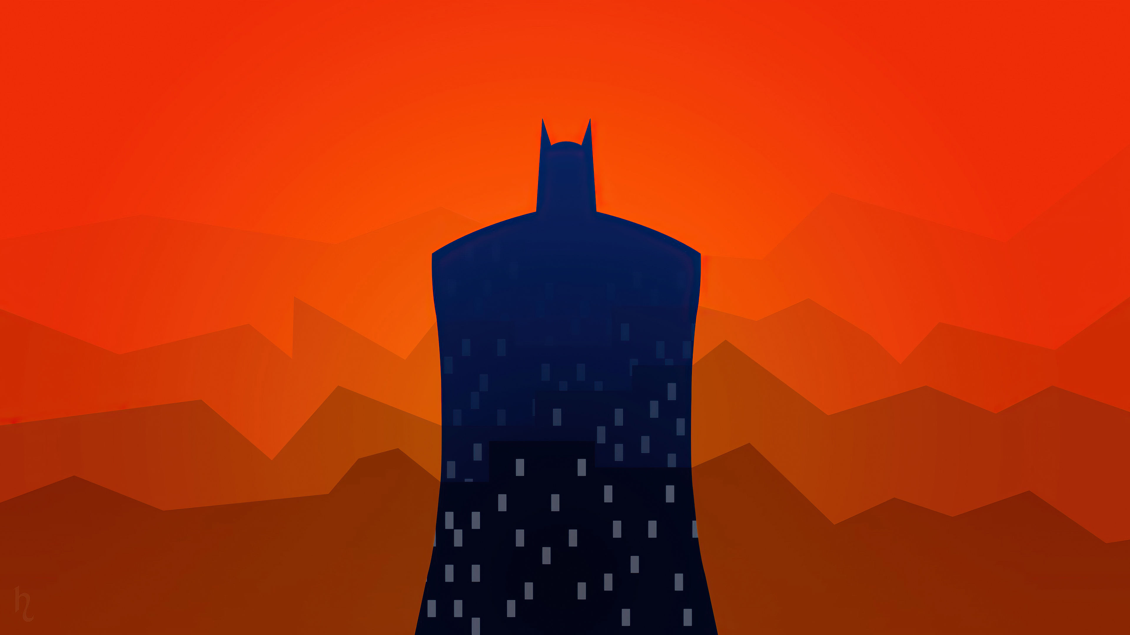 Wallpaper #MGgJGZMBSpphPi3-IRVe124 Download Minimalist DC Comics Comic Batman 4K Ultra HD Wallpaper