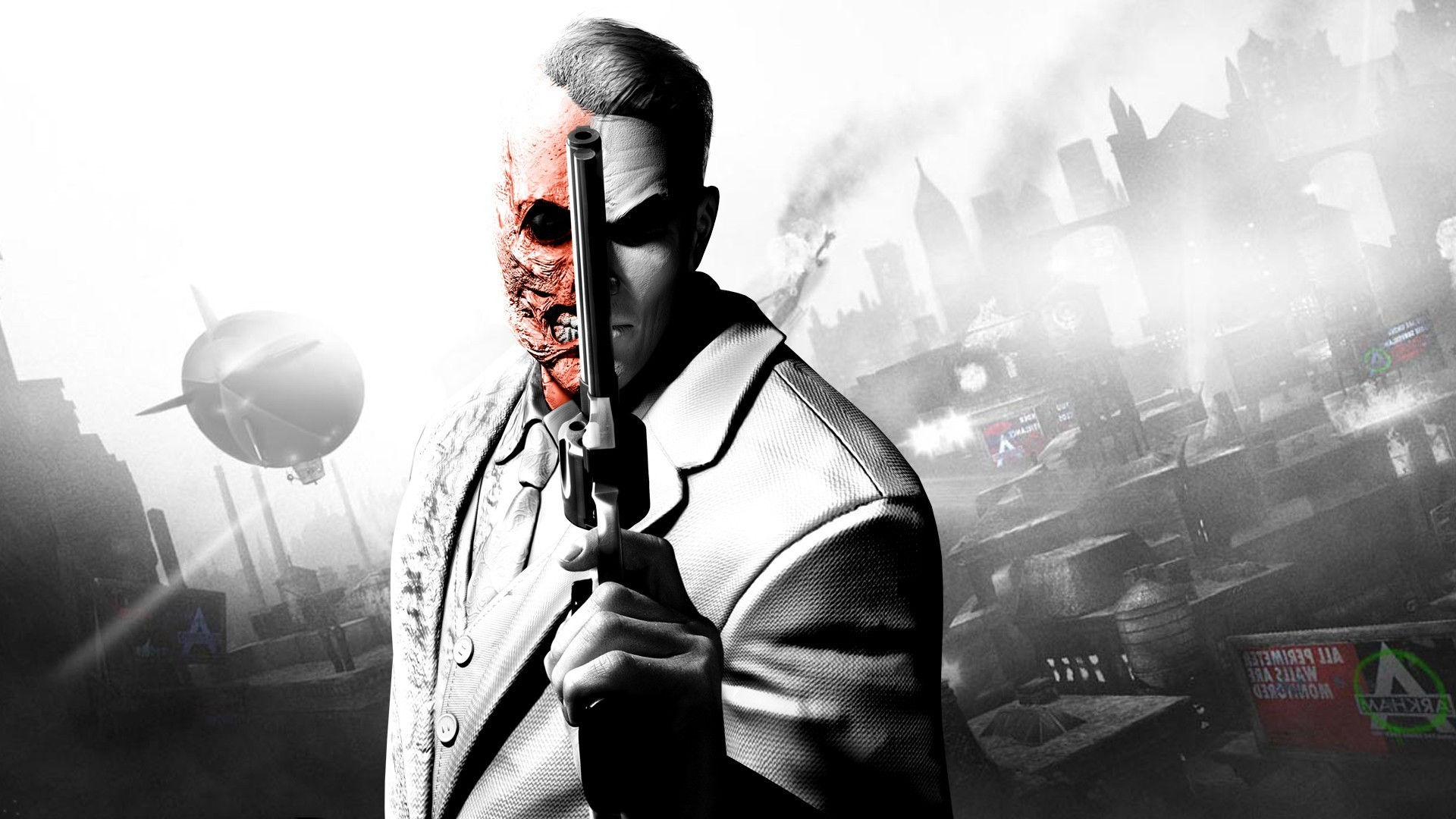 Wallpaper #av_-Z5MB3lSXT3zU3uO1302 Batman Arkham City Two Face Splitting Wallpapers HD Desktop and