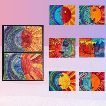 Wallpaper #57iu3JIBJvJKYCmEkfzN190 Warm and Cool Color Scheme Project Sun and Mood Art Lesson Tpt