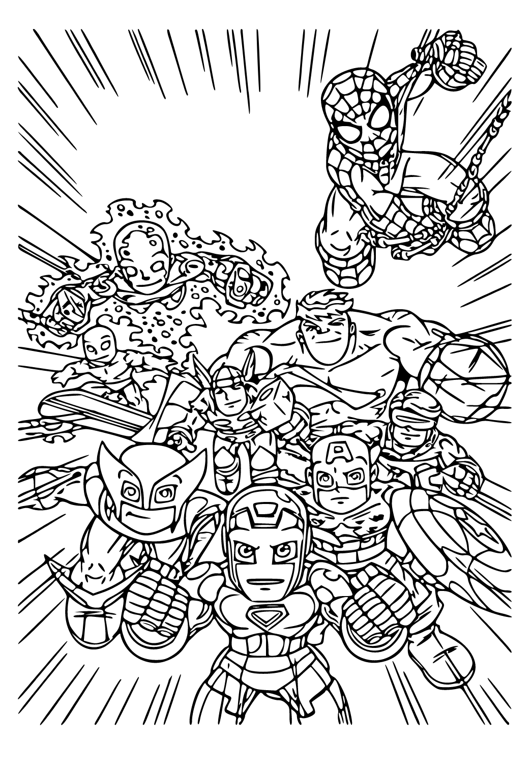 Wallpaper #kjEGNpMB5zzyi_yYplhx164 Marvel Characters Coloring Pages