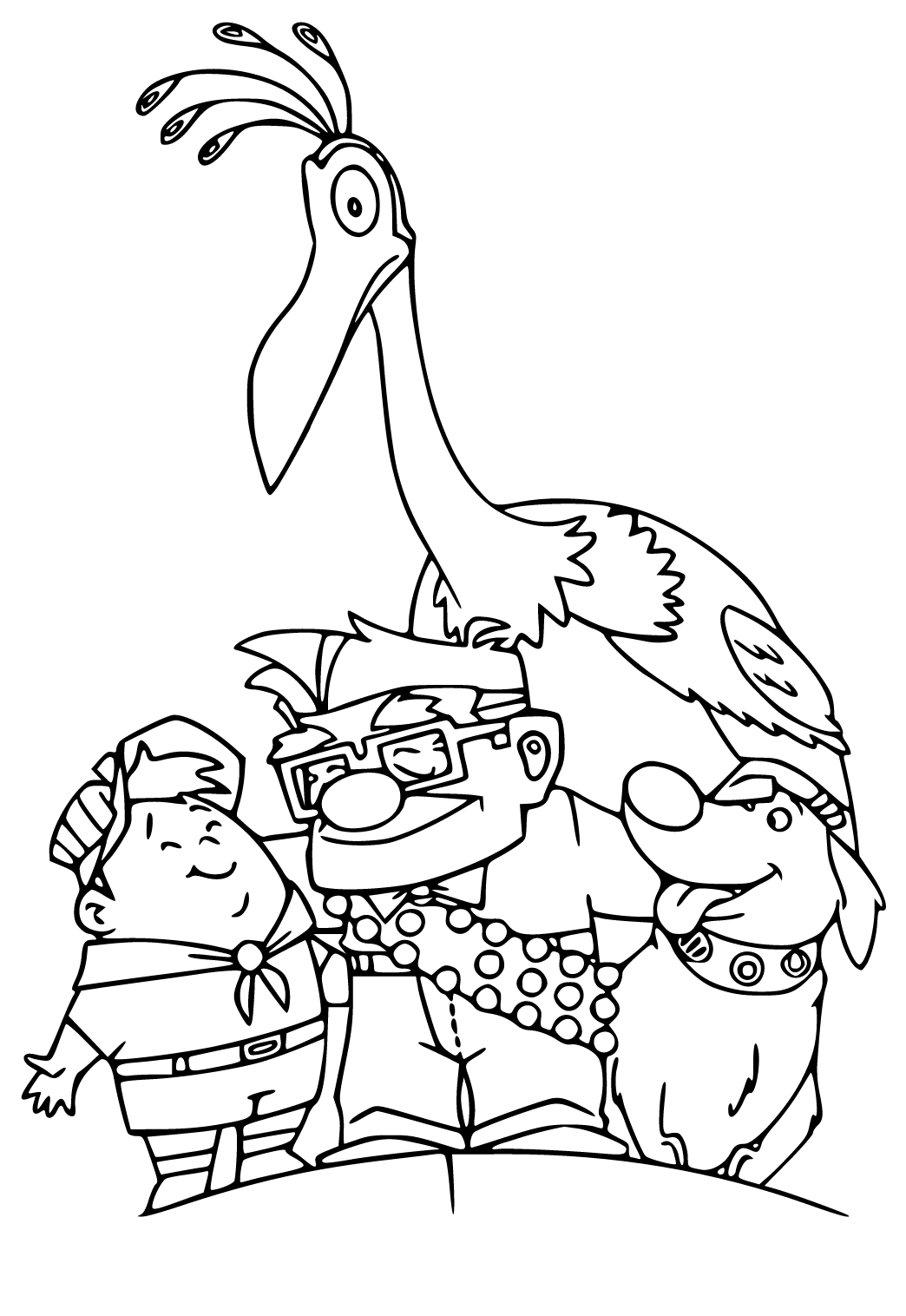 Wallpaper #zWdqCZMBSpphPi3-2s_N352 Kevin Coloring Page in Black and White Up Ready for Download