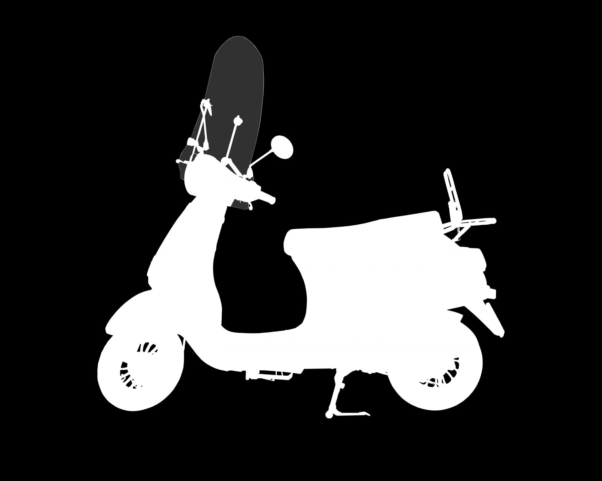 Wallpaper #zWdqCZMBSpphPi3-2s_N341 Silhouette in White Scooter Clipart Free Stock Photo Public Domain