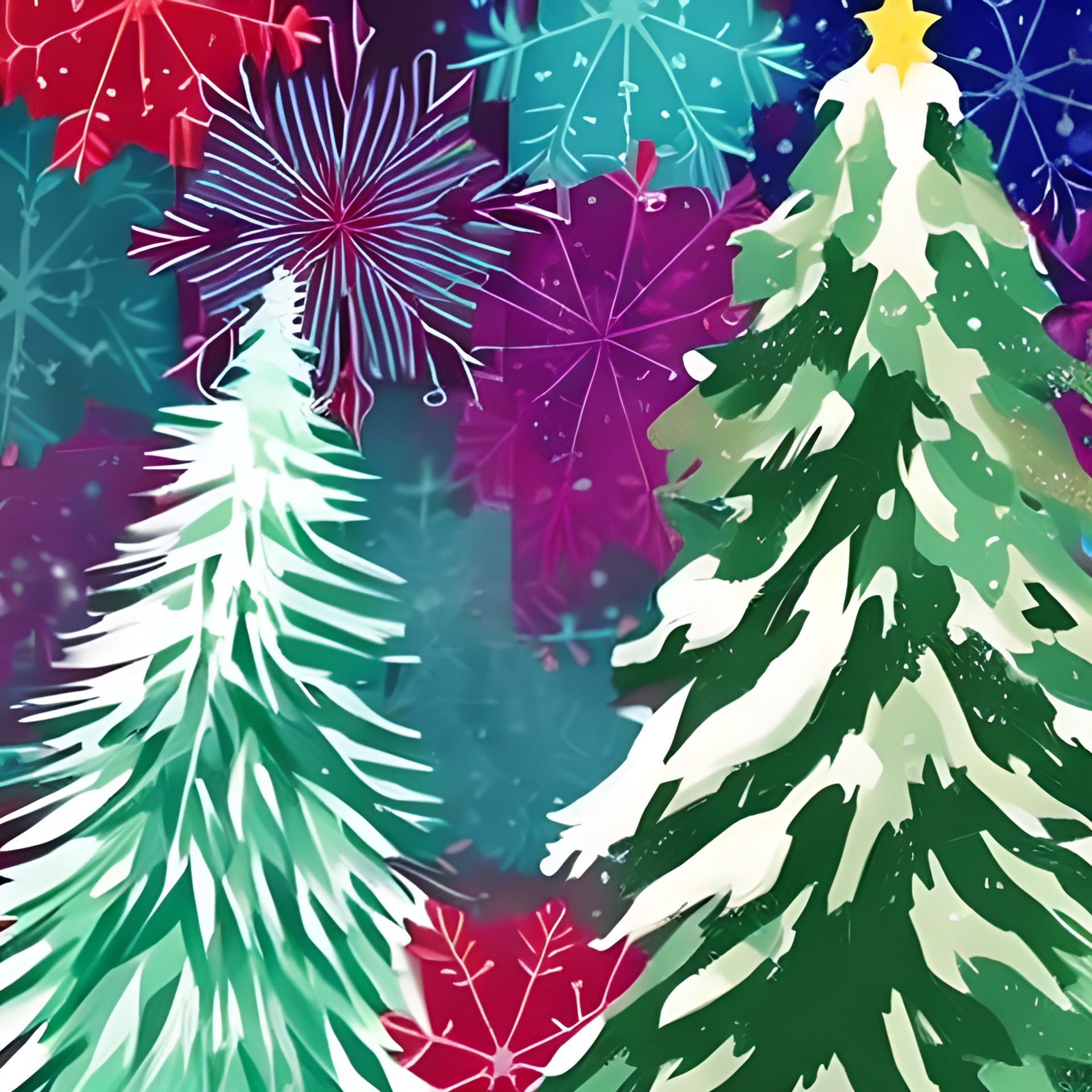 Wallpaper #BGdQC5MBSpphPi3-qtkV94 Abstract Pine Tree and Snowflake Free Stock Photo Public Domain Pictures
