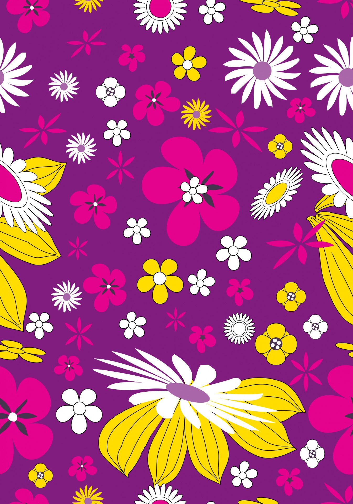Wallpaper #4B2MLZMBlOZrFDOkv9C4194 Flowers Pattern Wallpaper Seamless Free Stock Photo Public Domain