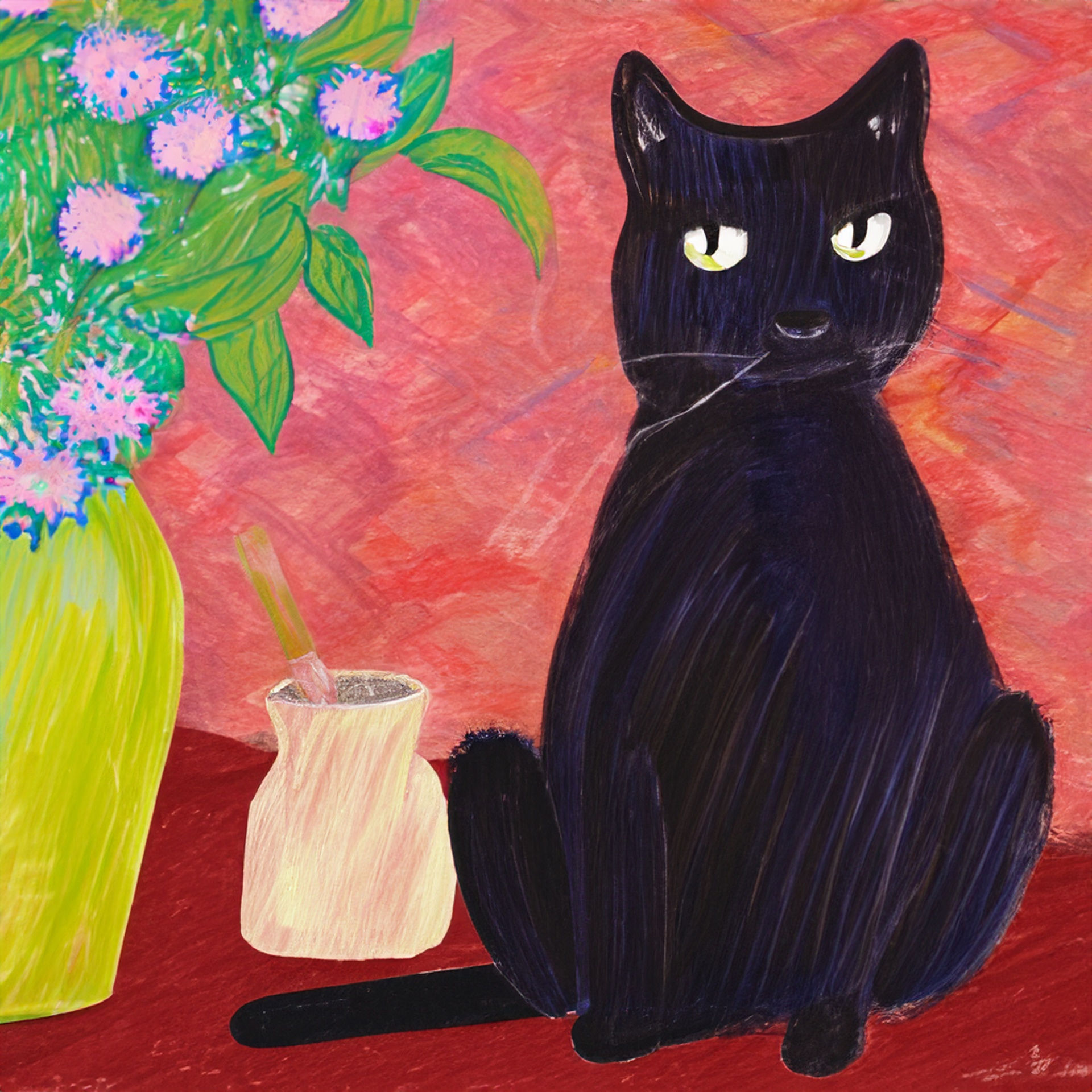Wallpaper #NBqZT5MB1yWOL4qgun9T327 Black Cat Art Print Illustration Free Stock Photo Public Domain Pictures