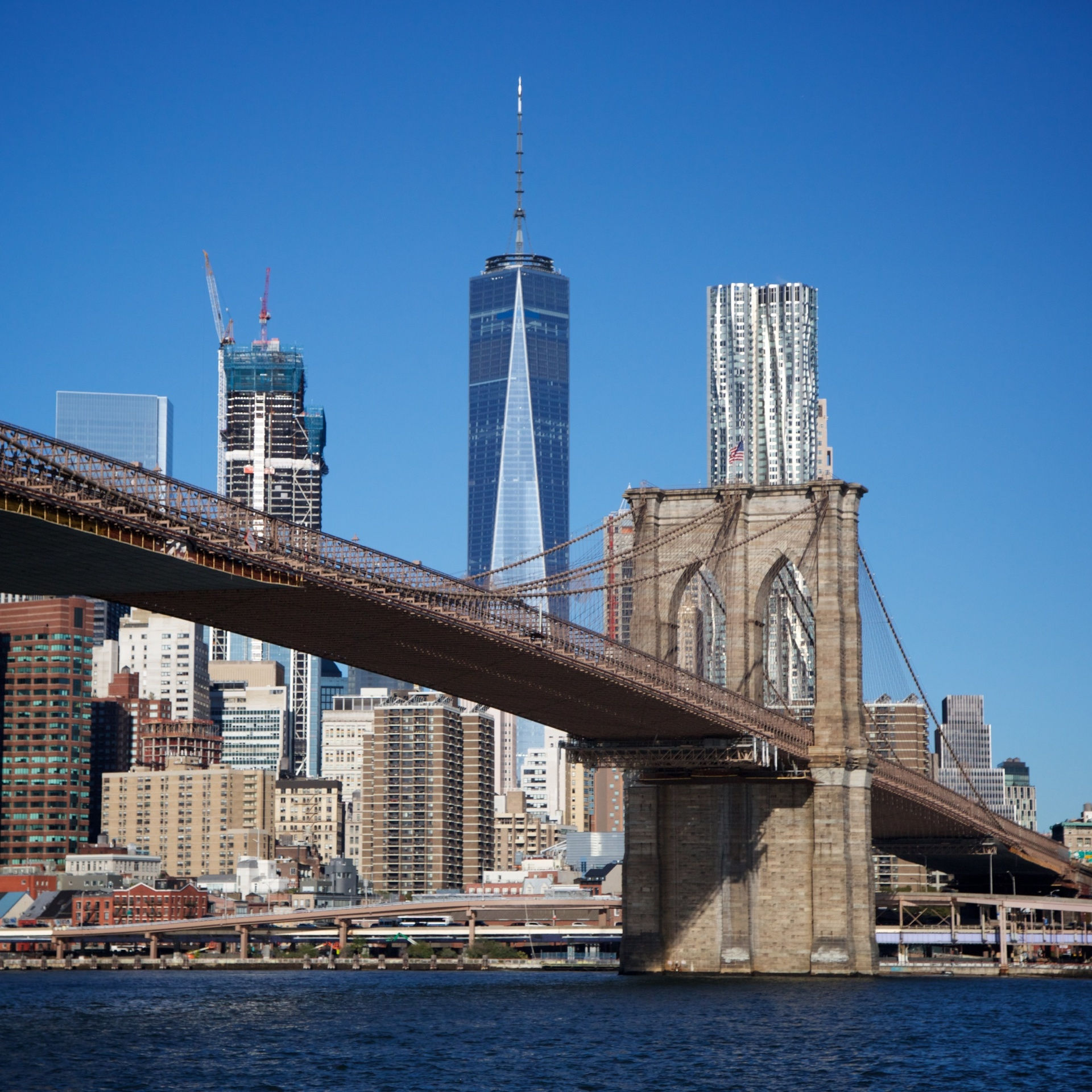 Wallpaper #66e34 Brooklyn Bridge in New York the Iconic Crossing Between Manhattan and