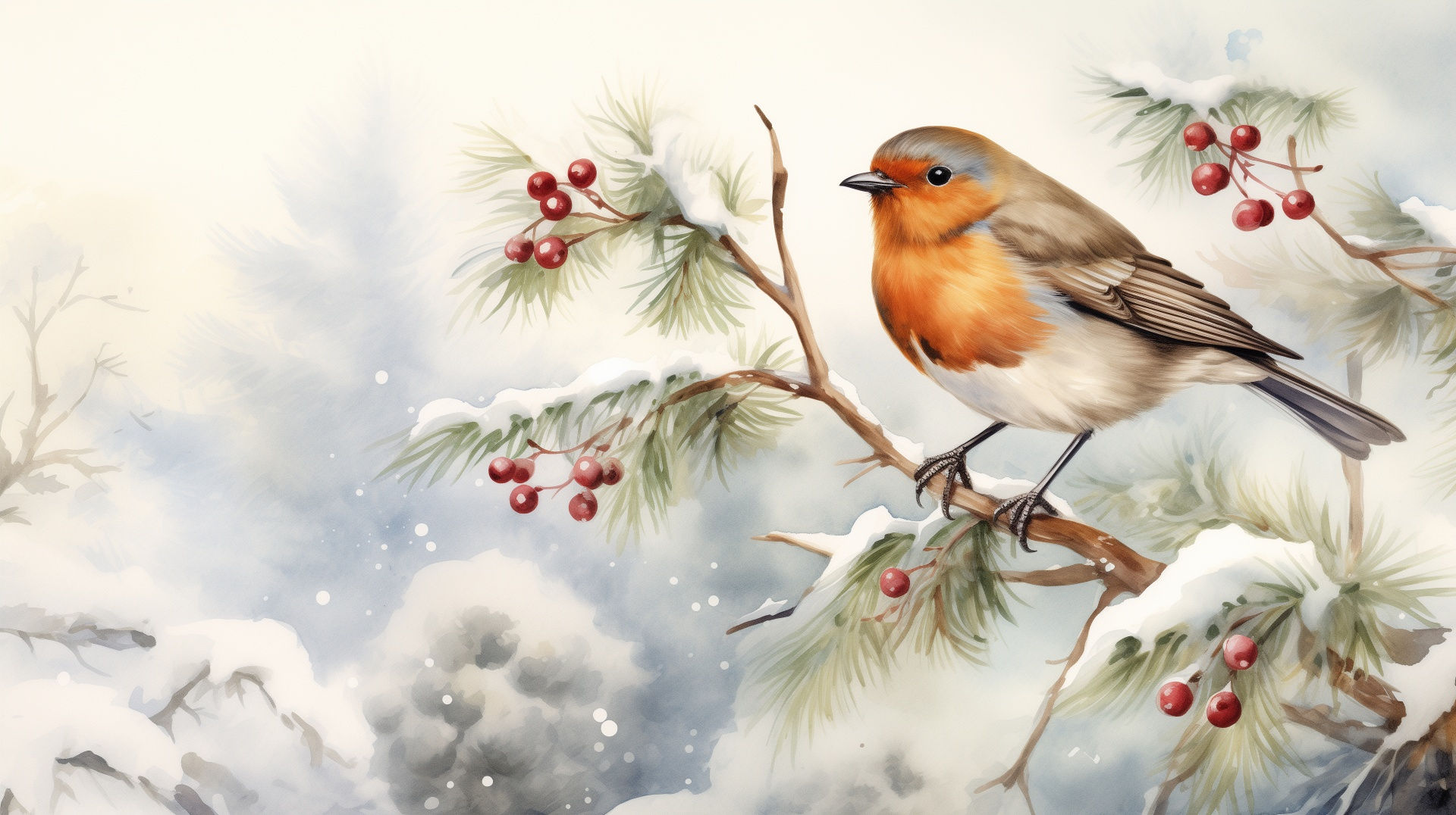 Wallpaper #mGeN_JIBSpphPi3-k5jI251 Robin Bird in Winter Free Stock Photo Public Domain Pictures