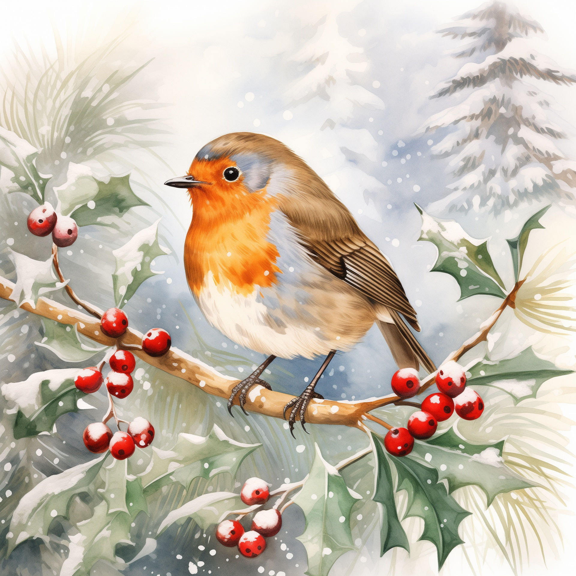 Wallpaper #sWem8pIBSpphPi3-b3Ew195 Robin Bird in Winter Free Stock Photo Public Domain Pictures