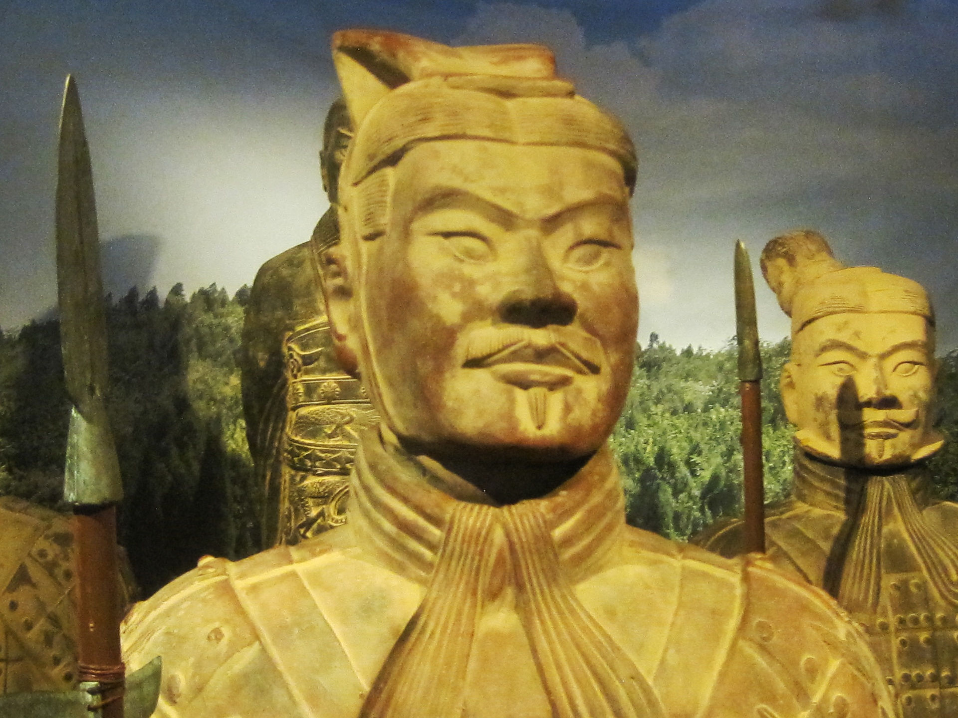 Wallpaper #jmeL65IBSpphPi3-PEx0245 Face of Replica Clay Warrior Free Stock Photo Public Domain Pictures