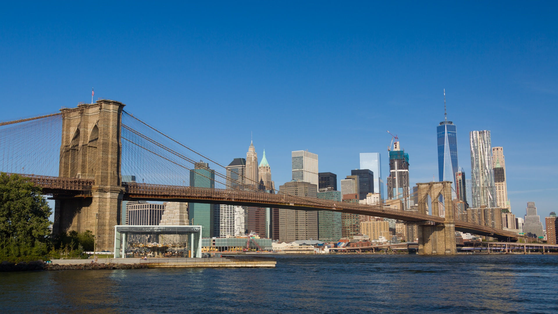 Wallpaper #66e34 Brooklyn Bridge in New York the Iconic Crossing Between Manhattan and