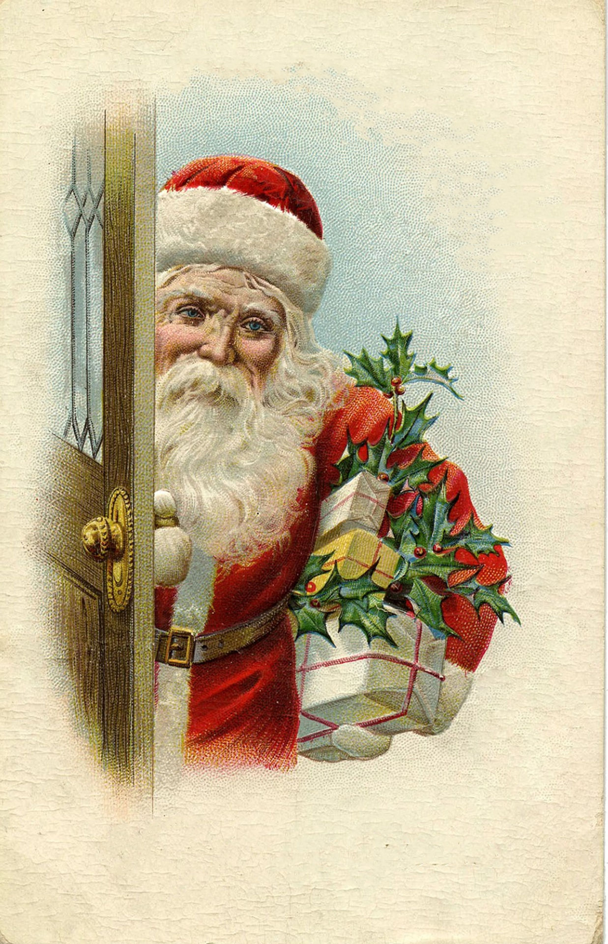 Wallpaper #xzG0NZMB5zzyi_yYrFcC257 Vintage Santa Illustration Free Stock Photo Public Domain Pictures