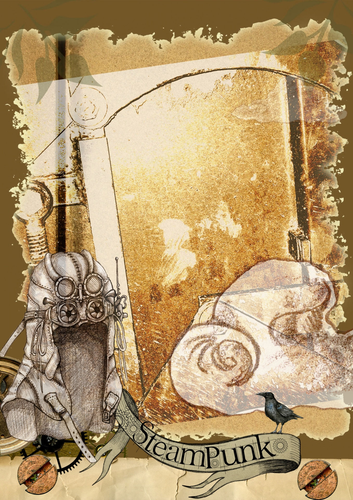 Wallpaper #K_BLfJcBi4JM6agGTB4219 Steampunk Background Art Collage Free Stock Photo Public Domain Pictures