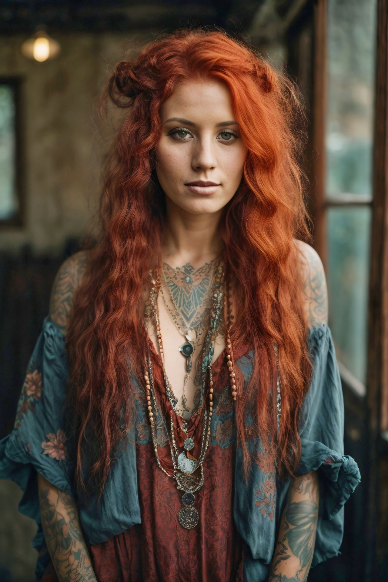Wallpaper #hqehMpMBlSzal8H1adts386 Woman with Long Red Hair Free Stock Photo Public Domain Pictures