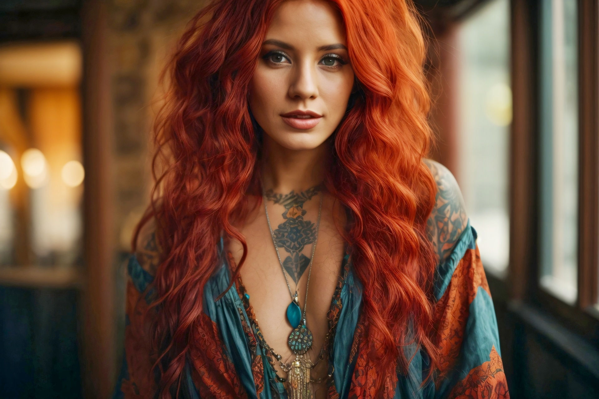Wallpaper #hqehMpMBlSzal8H1adts399 Woman with Long Red Hair Free Stock Photo Public Domain Pictures