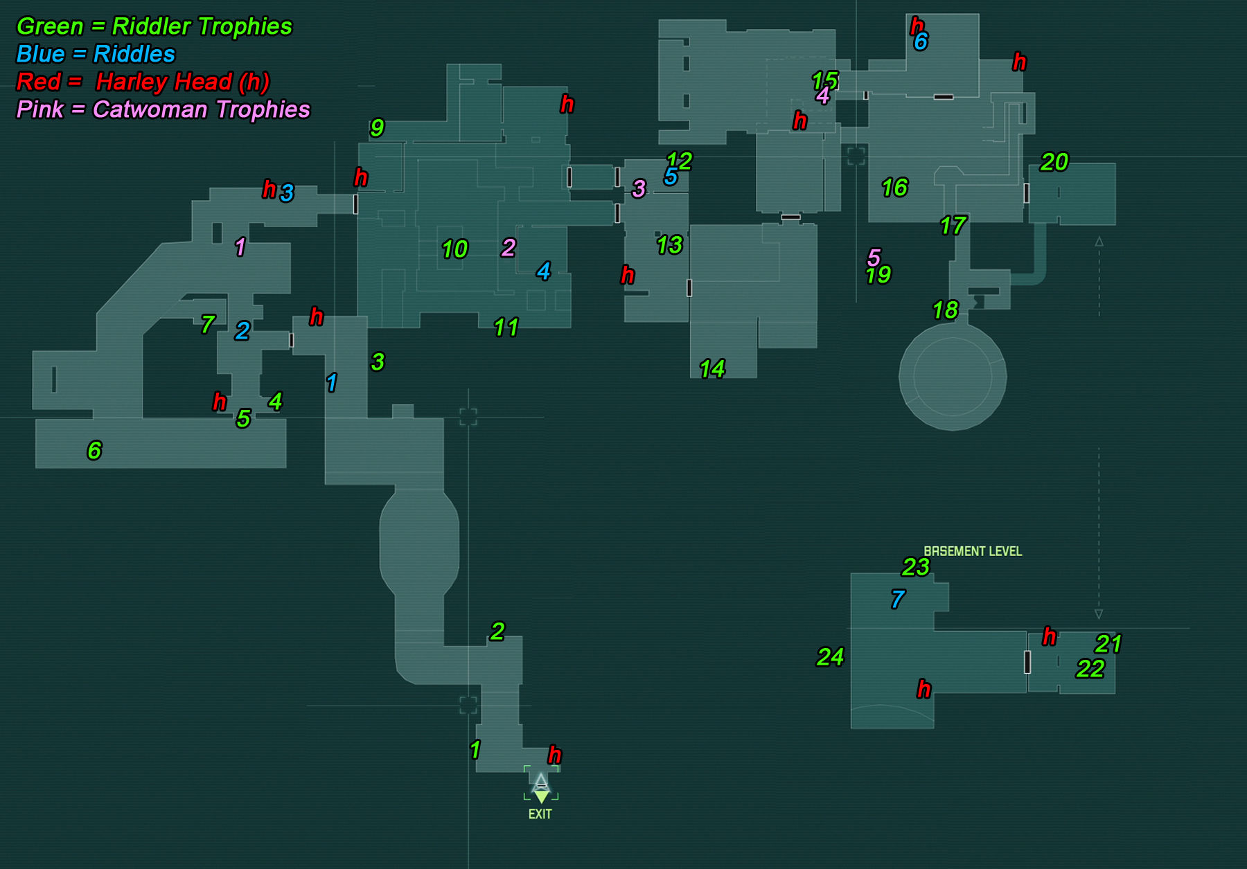 Wallpaper #_u94TJMBMN-XEVvV3j2j18 The Riddlers Secrets Map for Arkham City Steam Solo