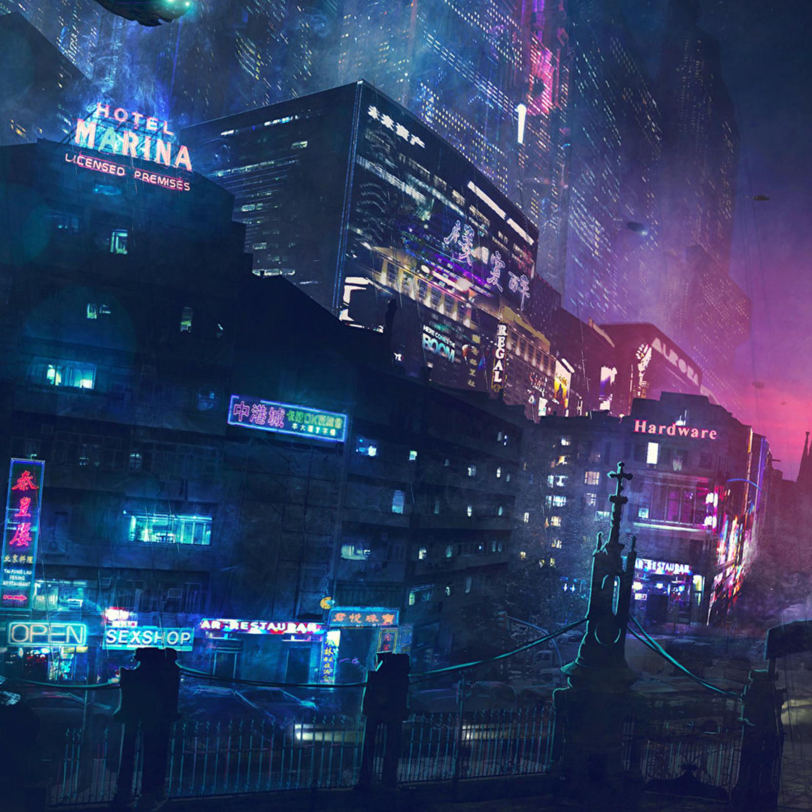 Wallpaper #E6DAC Artstation Night Harbor Egor Blintsov Cyberpunk City Arte Cyberpunk